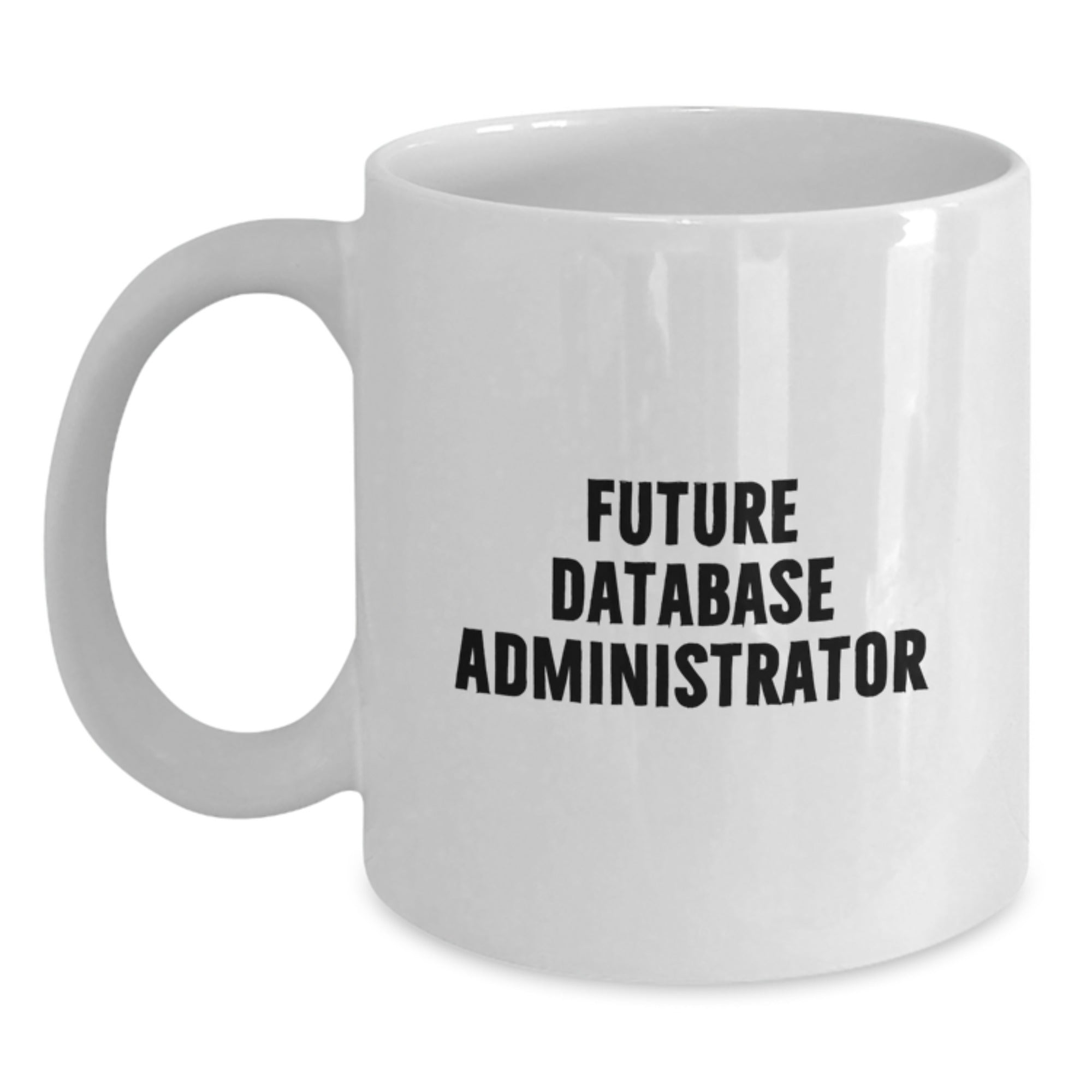 Funny Quote White Coffee Mug for Database Administrator Lover Gifts from Family, Unique Christmas Unique Gifts for Men Women Friends Coworkers Family - Main