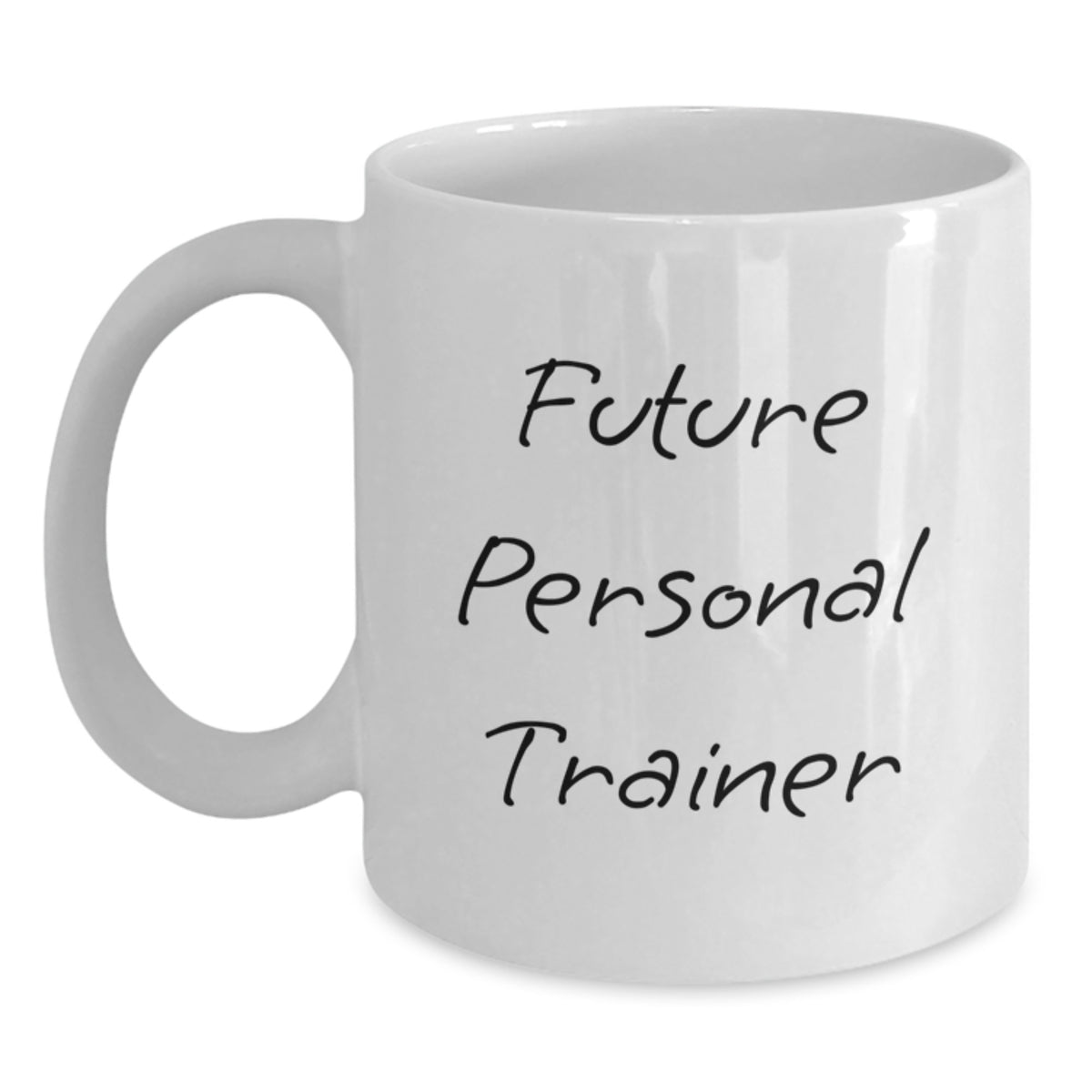 Funny Future Personal Trainer Gift for Men Christmas Unique White Coffee Mug with Inspirational Quote 'May Your Brew be Stronger than Your Workout' - Main