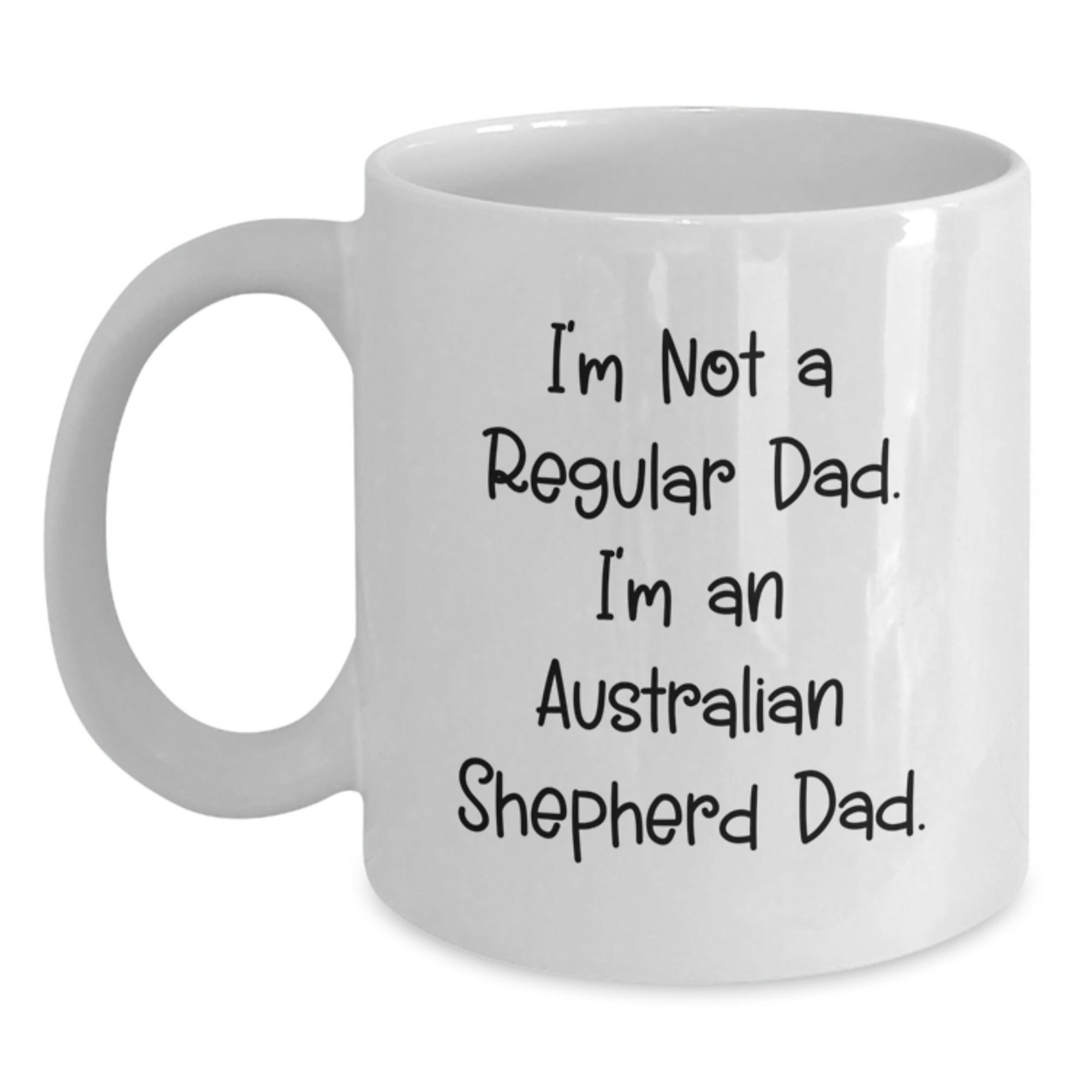 Funny Australian Shepherd Dog Dad Gifts from Men for Australian Shepherd Dog Christmas Unique Mug - Main