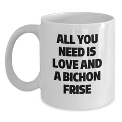 Funny Bichon Frise Dog Gifts from Friends, Cute White Coffee Mugs for Bichon Frise Dog, Gift Ideas for Bichon Frise Dog Lovers - Main