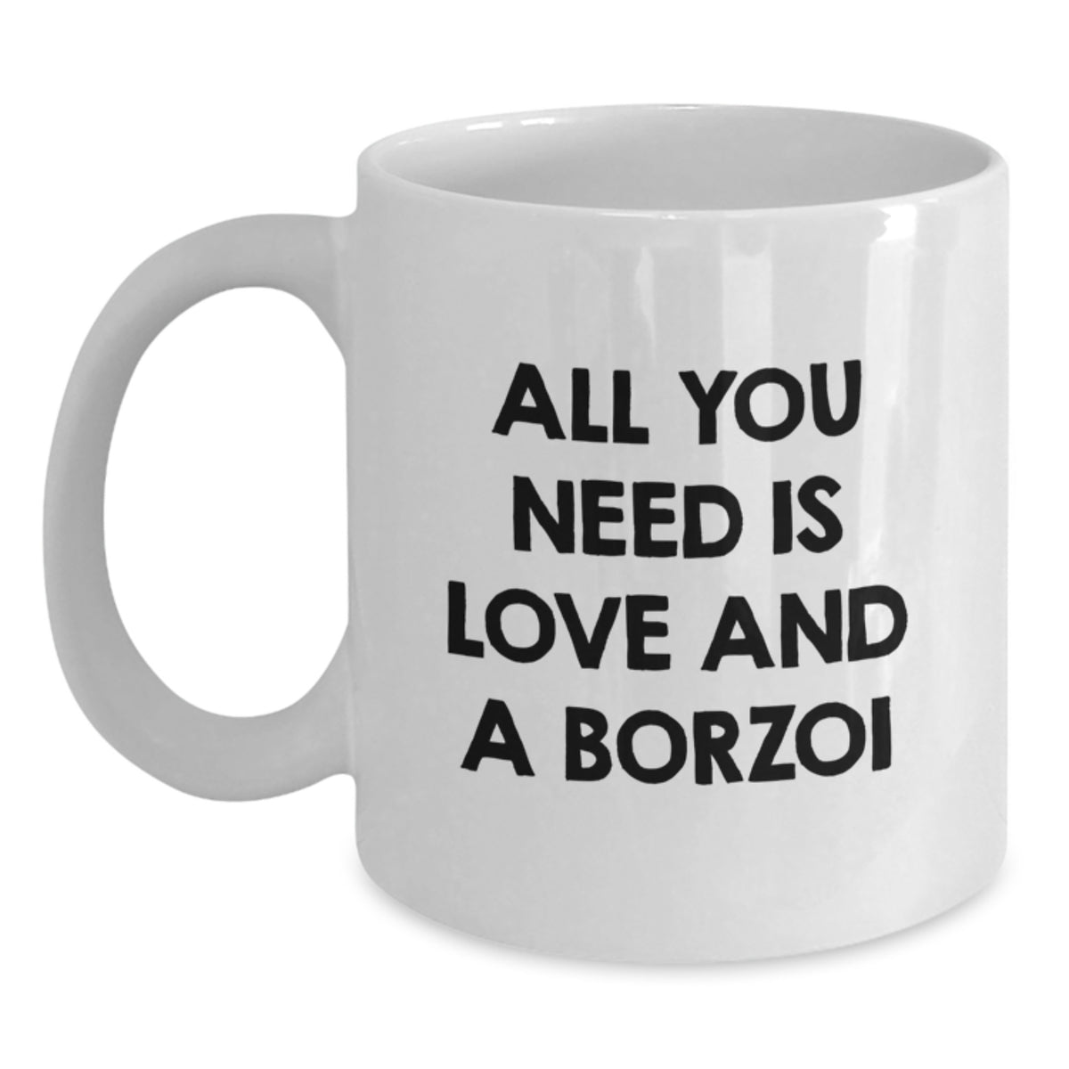 Borzoi Dog Lover Gifts from Men to Friends, Unique Birthday Unique Gifts for Borzoi Dog Owners, Funny Coffee Mug - Main