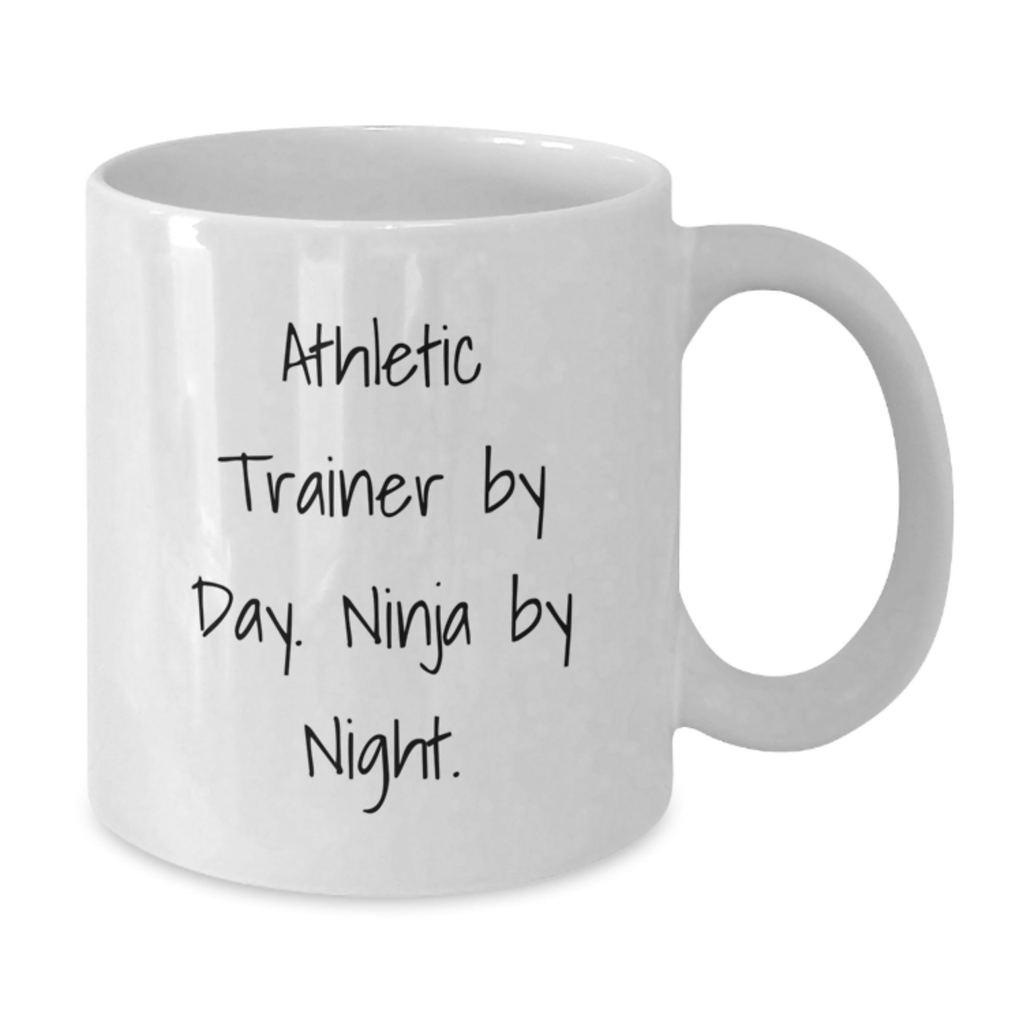 Athletic Trainer Graduation Gifts from Family - White Coffee Mug, 'Athletic Trainer By Day. Ninja By Night.' Quote, Unique and Funny - Additional