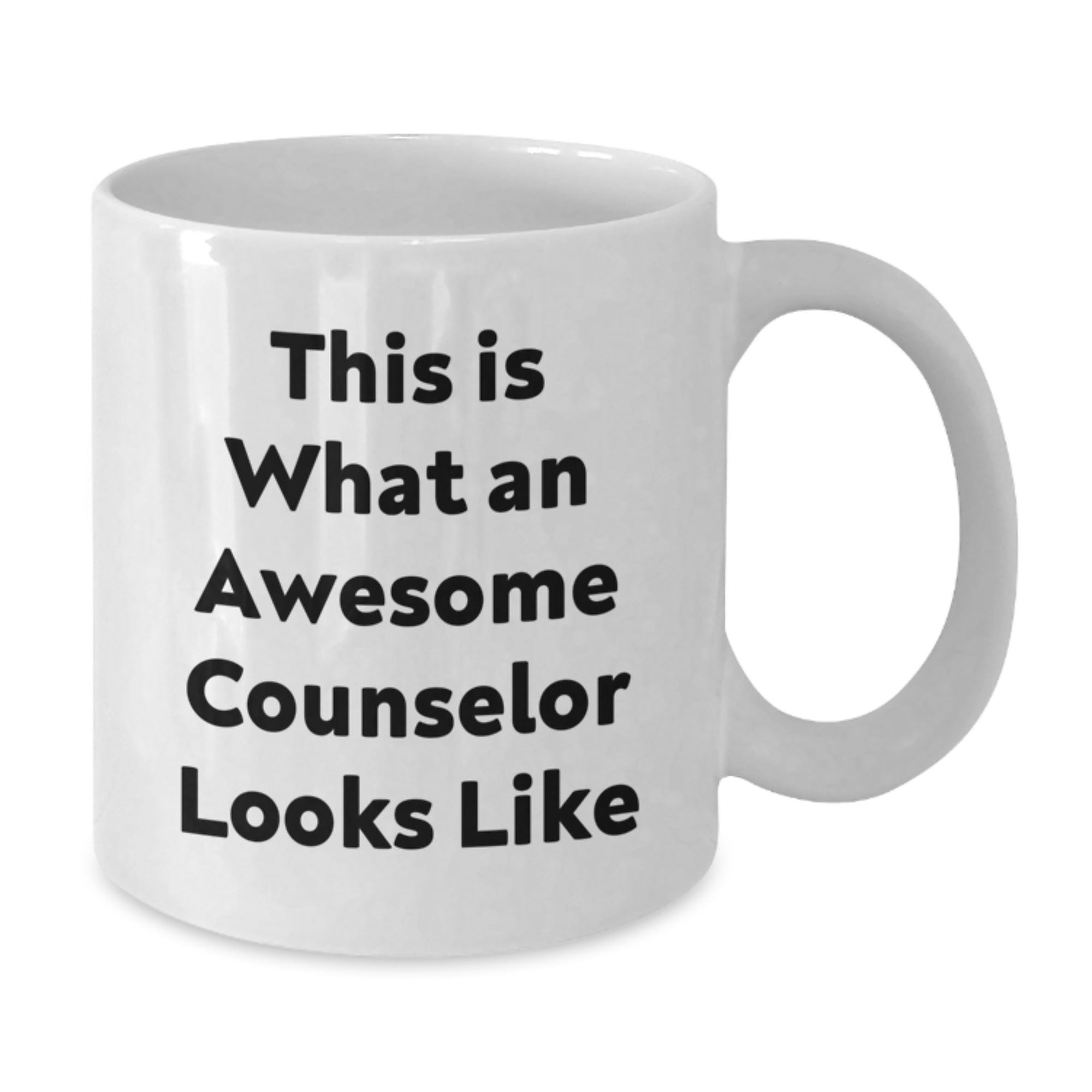 Funny Counselor Gifts from Friends for Awesome Counselors, White Coffee Mug, Graduation Unique Gifts, This Is What An Awesome Counselor Looks Like - Additional