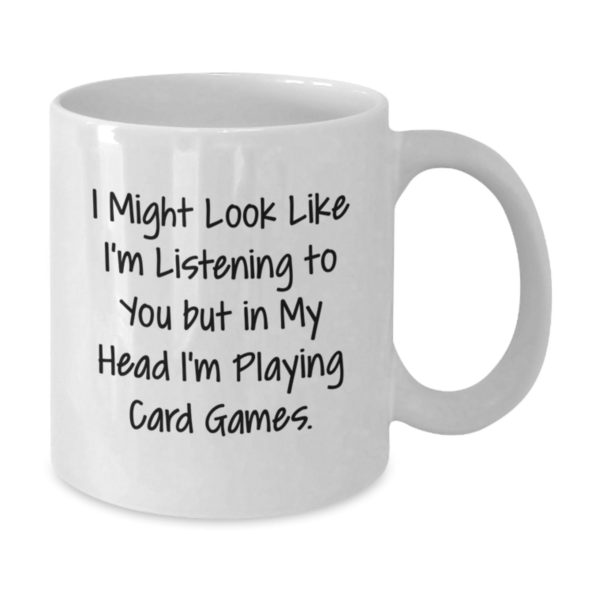 Funny Card Games Quote Gifts from Men to Card Games Lovers White Coffee Mug for Christmas - Additional
