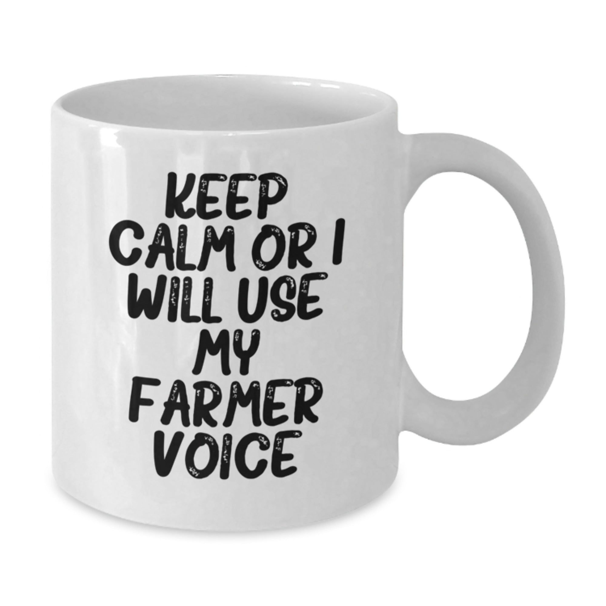 Funny Farmer White Coffee Mug Gifts from Friends to Farmer Men Christmas Unique Mugs - Additional