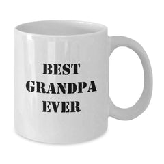 Funny Grandpa Gifts, Best Grandpa Ever White Coffee Mug for Dad, Funny Birthday Unique Gifts from Family, Unique Gifts for Grandpa, 11oz or 15oz Capacity - Additional