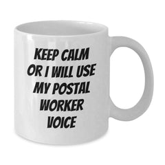 Funny Postal Worker White Coffee Mugs Gifts from Men to Friends for Christmas Unique Ideas - Additional