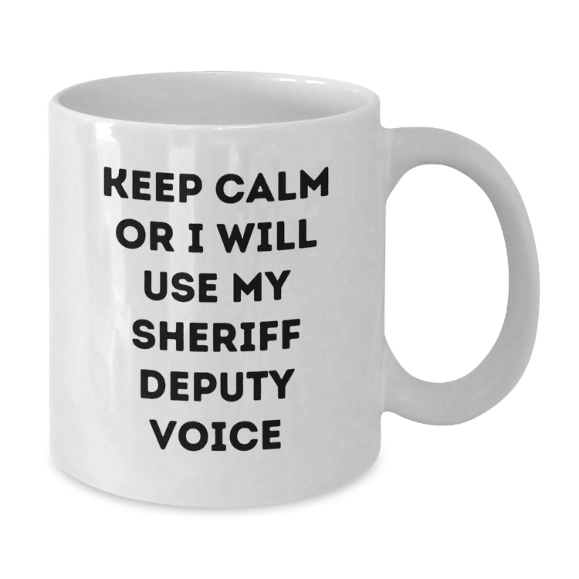 Funny Sheriff Deputy Christmas Unique Gifts from Men, Gifts for Sheriff Deputy Friends, Unique White Coffee Mug - Additional