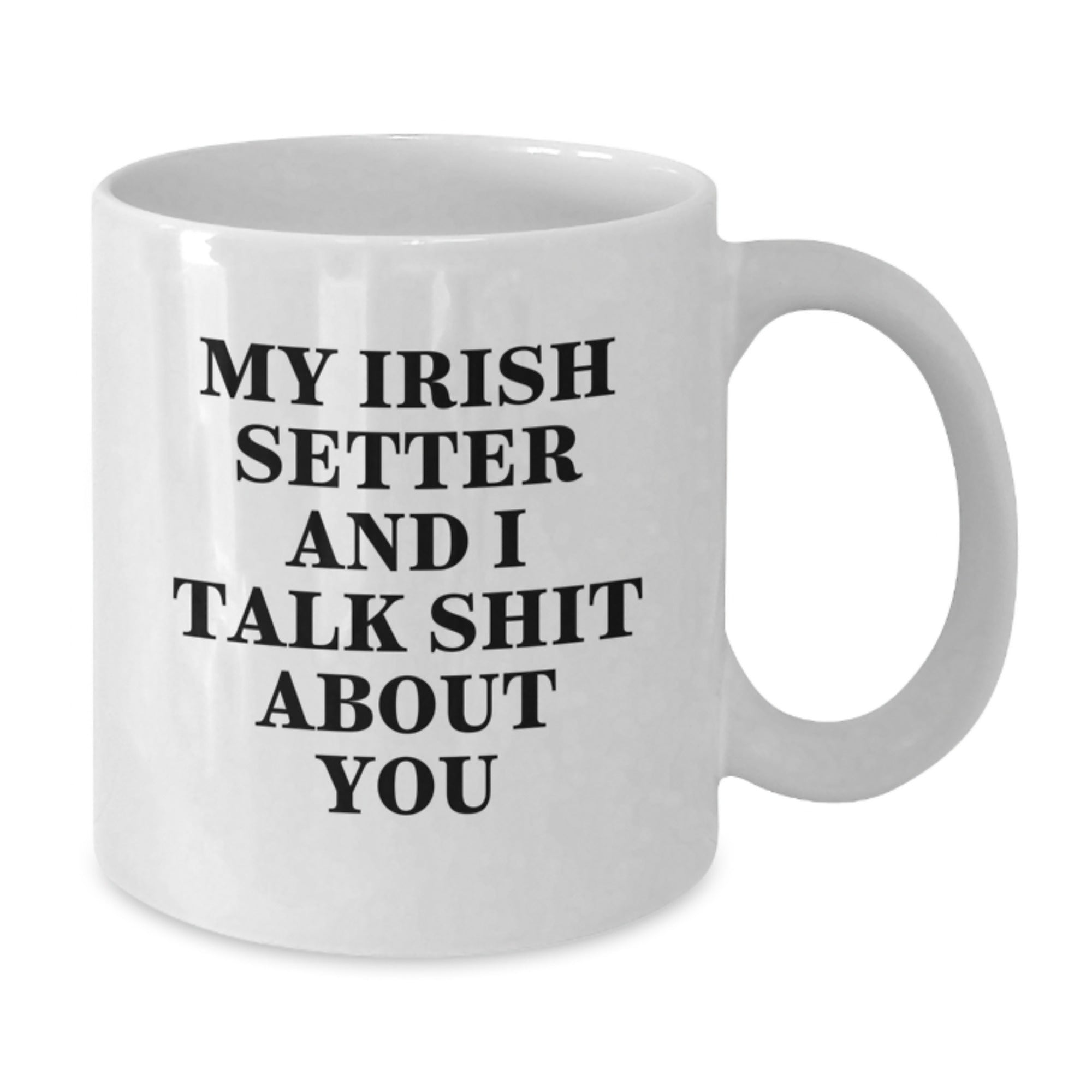 Funny Irish Setter Dog Mum Gifts from Friends for Birthday Unique White Coffee Mugs - Additional