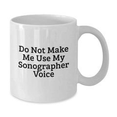 Funny Sonographer Gifts for Christmas - White Coffee Mug from Friends - Additional