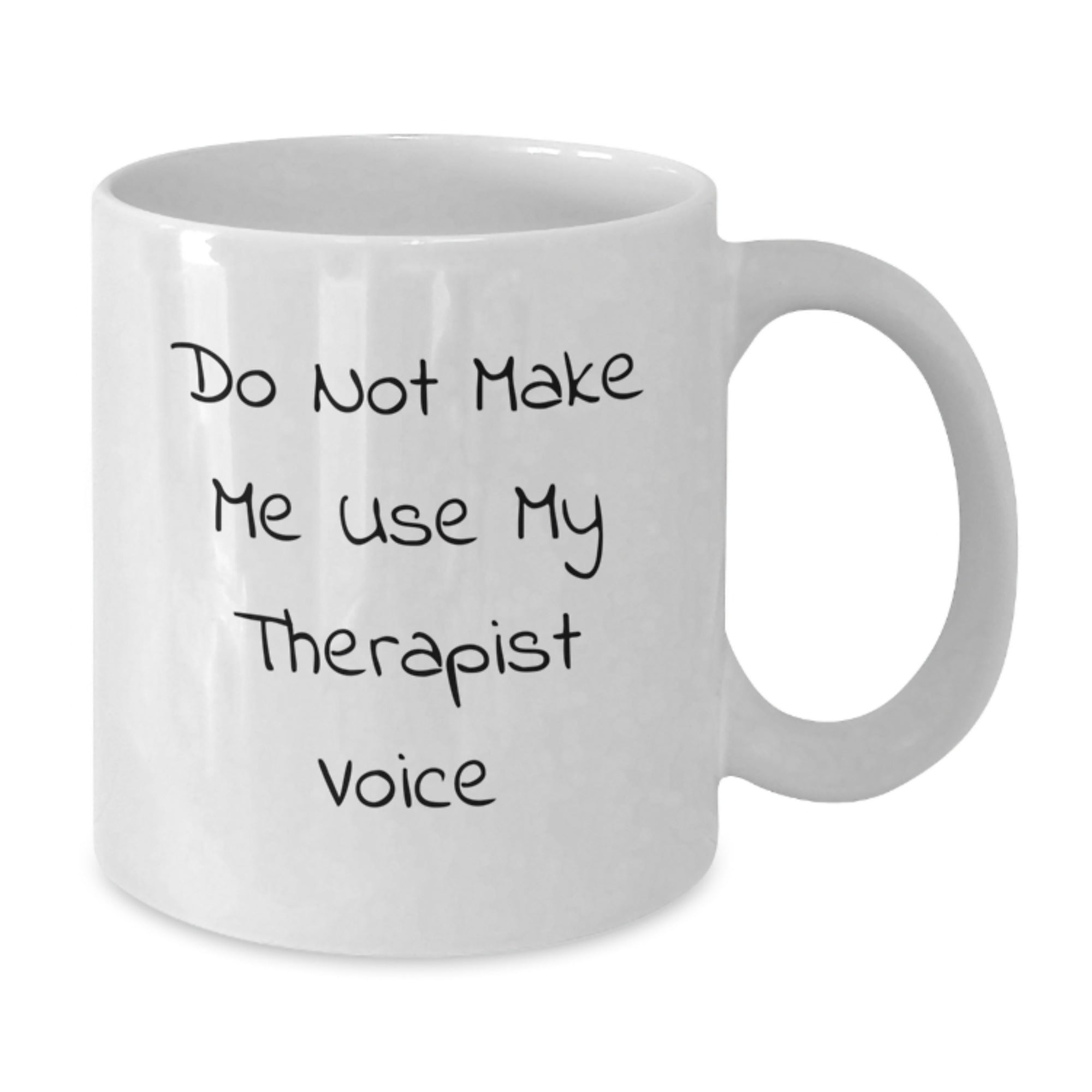 Funny Gifts from Men to Therapist, White Coffee Mug, Christmas Unique Gifts, Do Not Make Me Use My Therapist Voice, Best Therapist Mug, Gifts for Therapist - Additional
