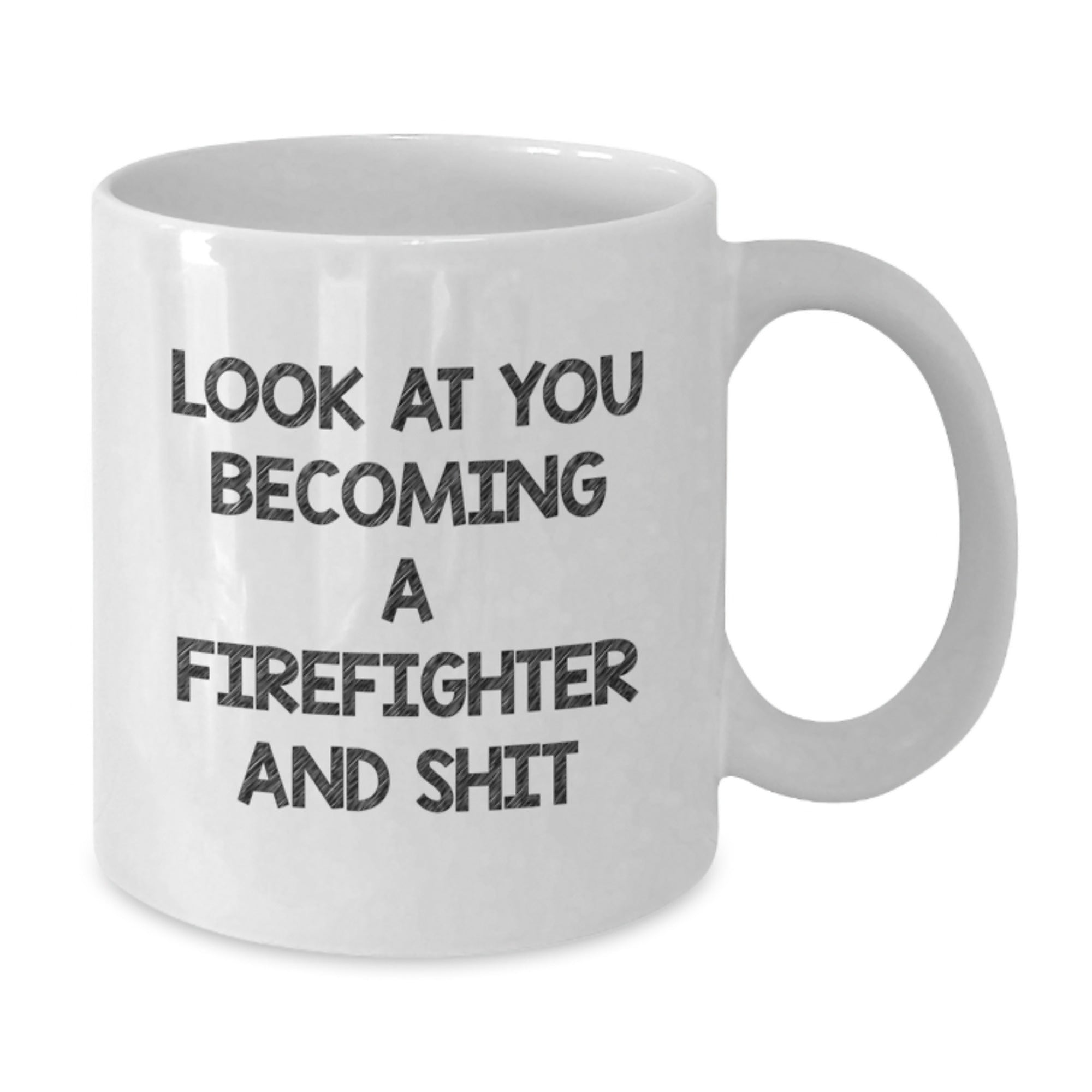 Funny Firefighter Gifts for Men - White Coffee Mug with Sassy Quote, Perfect Christmas Unique Gift from Friends - Additional