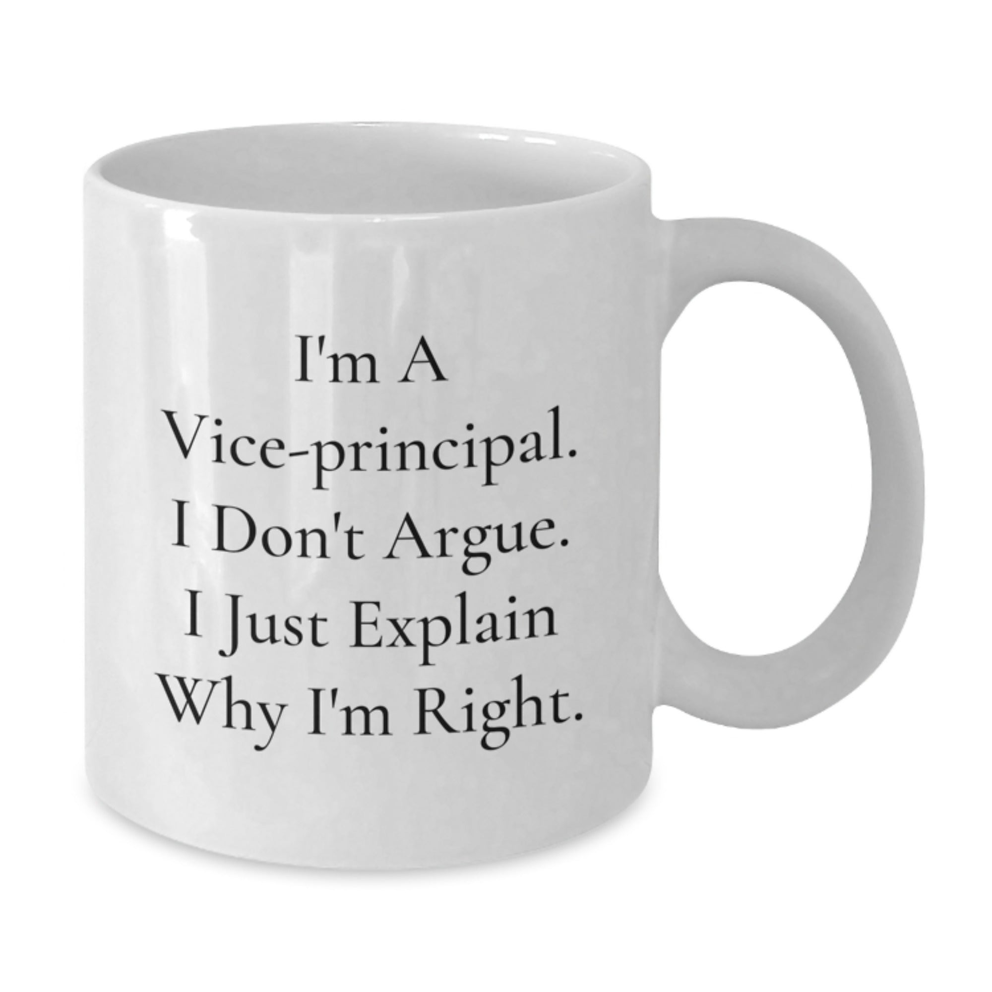 Funny Vice-principal Gifts from Men to Office Vice-principal, White Coffee Mug, Inspirational Quote for Vice-principal, Christmas Unique Presents - Additional