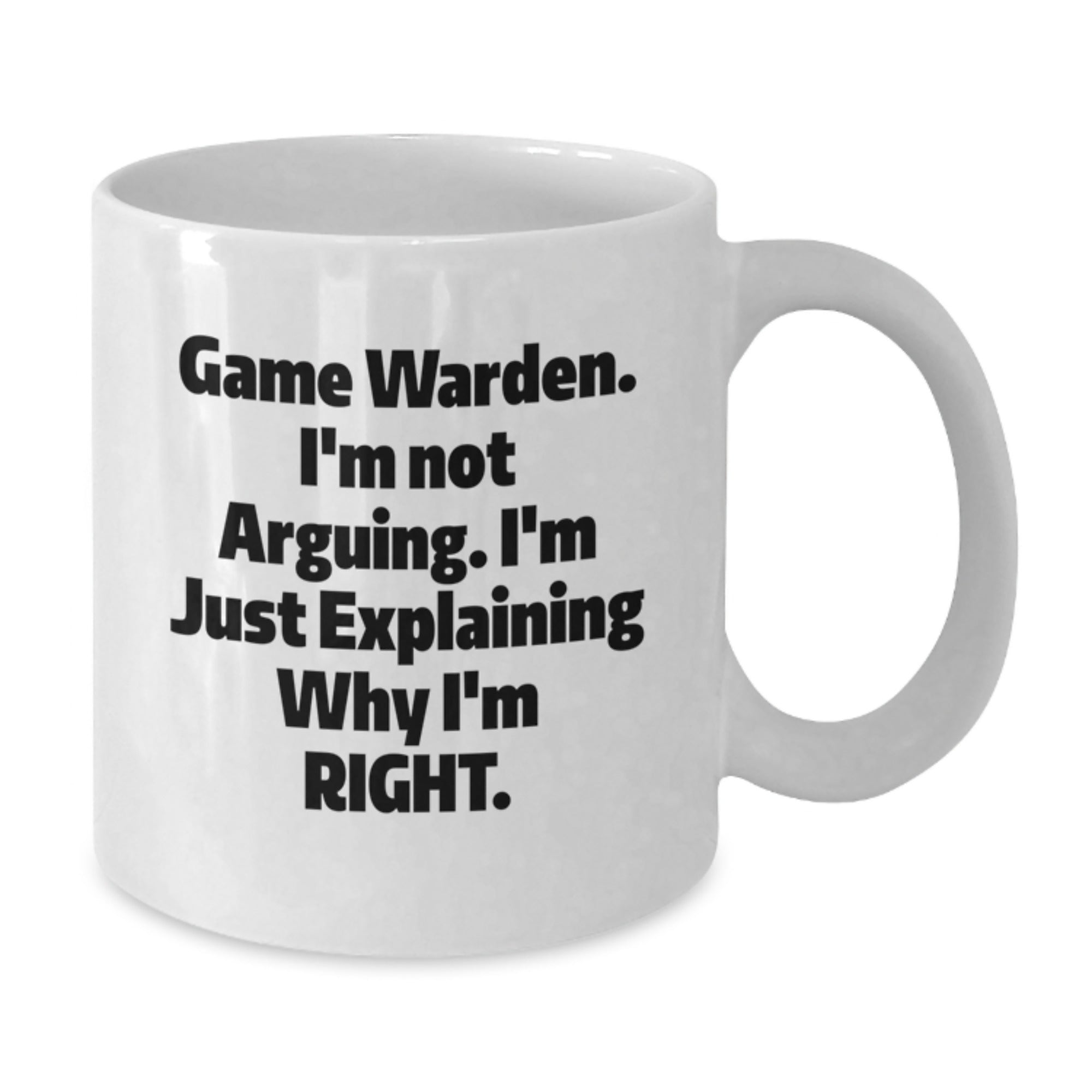 Funny Game Warden Mugs Gifts from Friends for Christmas Unique Presents - Additional