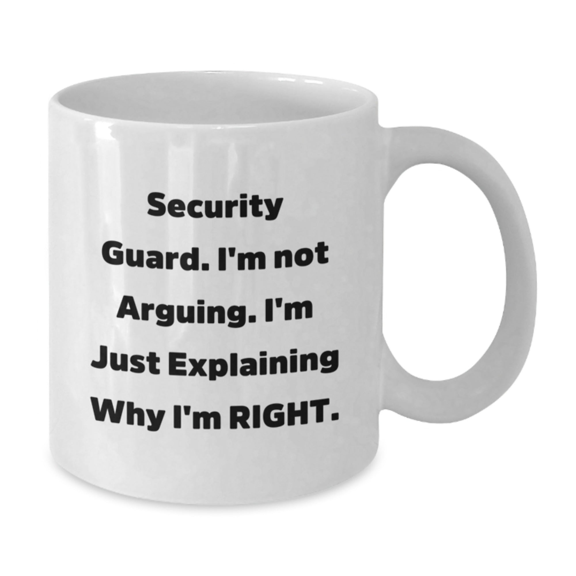 Funny Security Guard Gifts from Men to Security Guard, White Coffee Mug for Security Guard, Christmas Unique Gifts for Security Guard - Additional