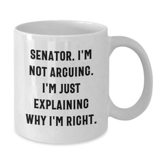 Funny Senator Mugs Gifts for Men Friends Family from Coworkers at Christmas Unique - Additional