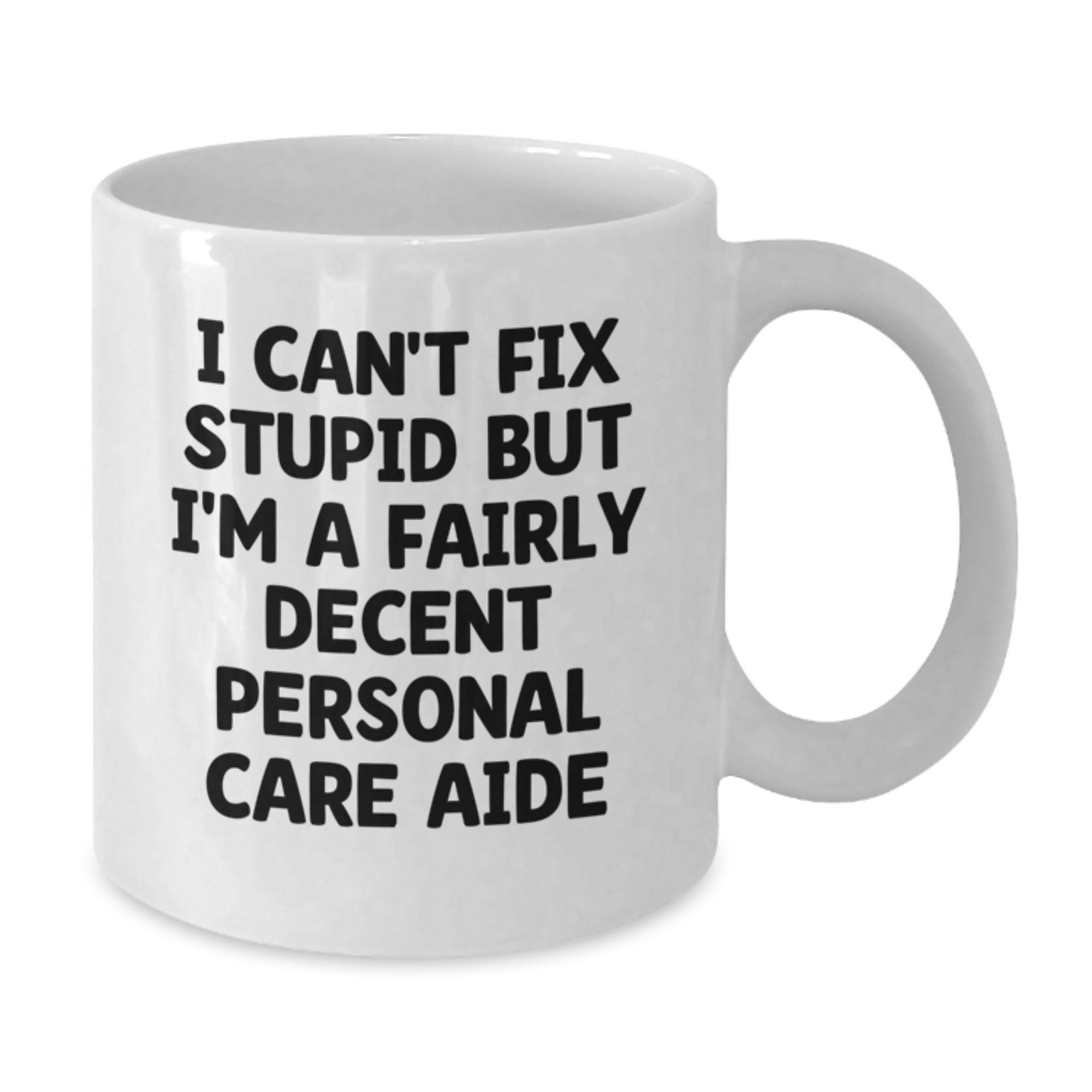 Funny White Coffee Mug for Personal Care Aide Gifts from Men to Friends - Additional