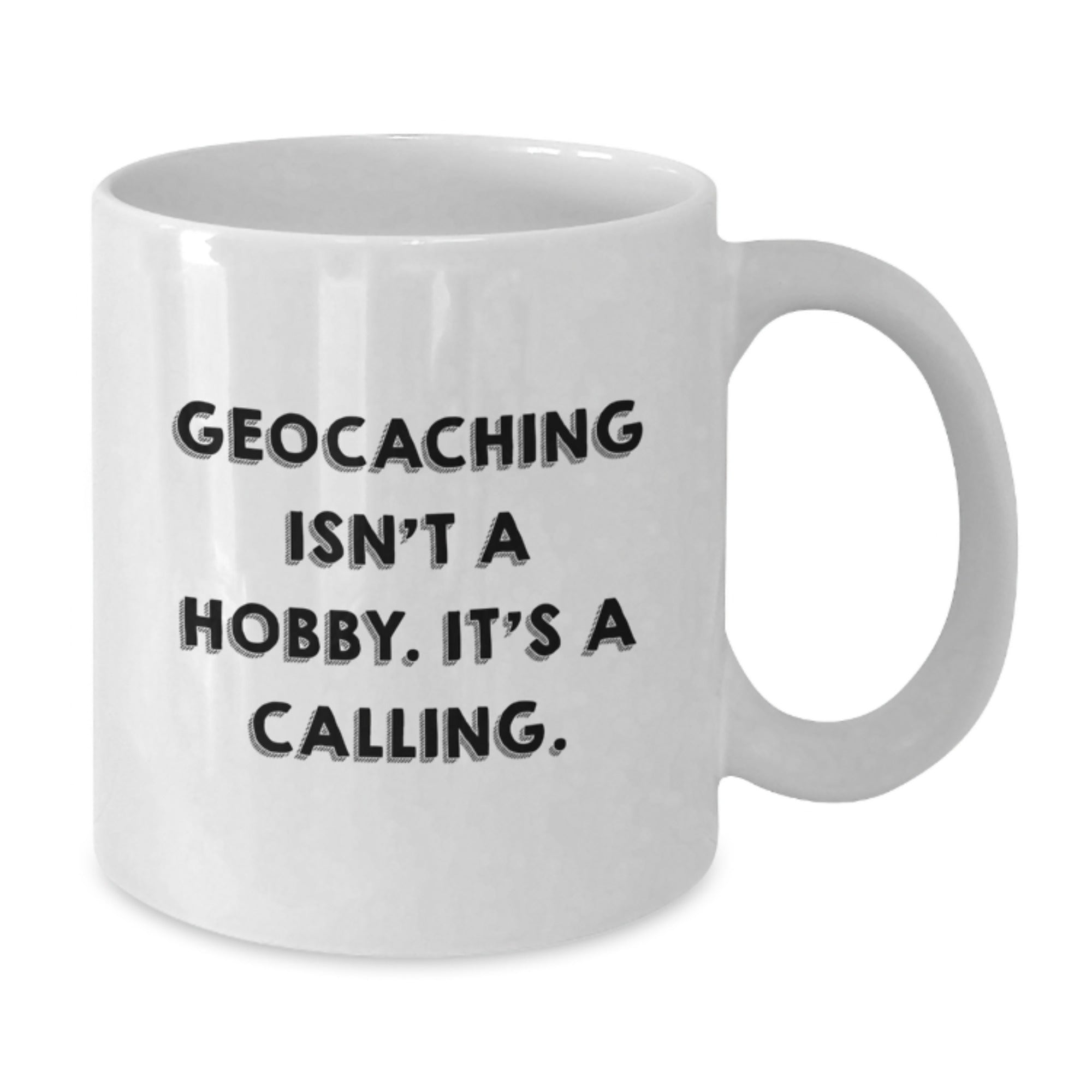 Geocaching Enthusiasts Gifts from Men to Friends, White Coffee Mug for Graduation Unique Gifts - Additional