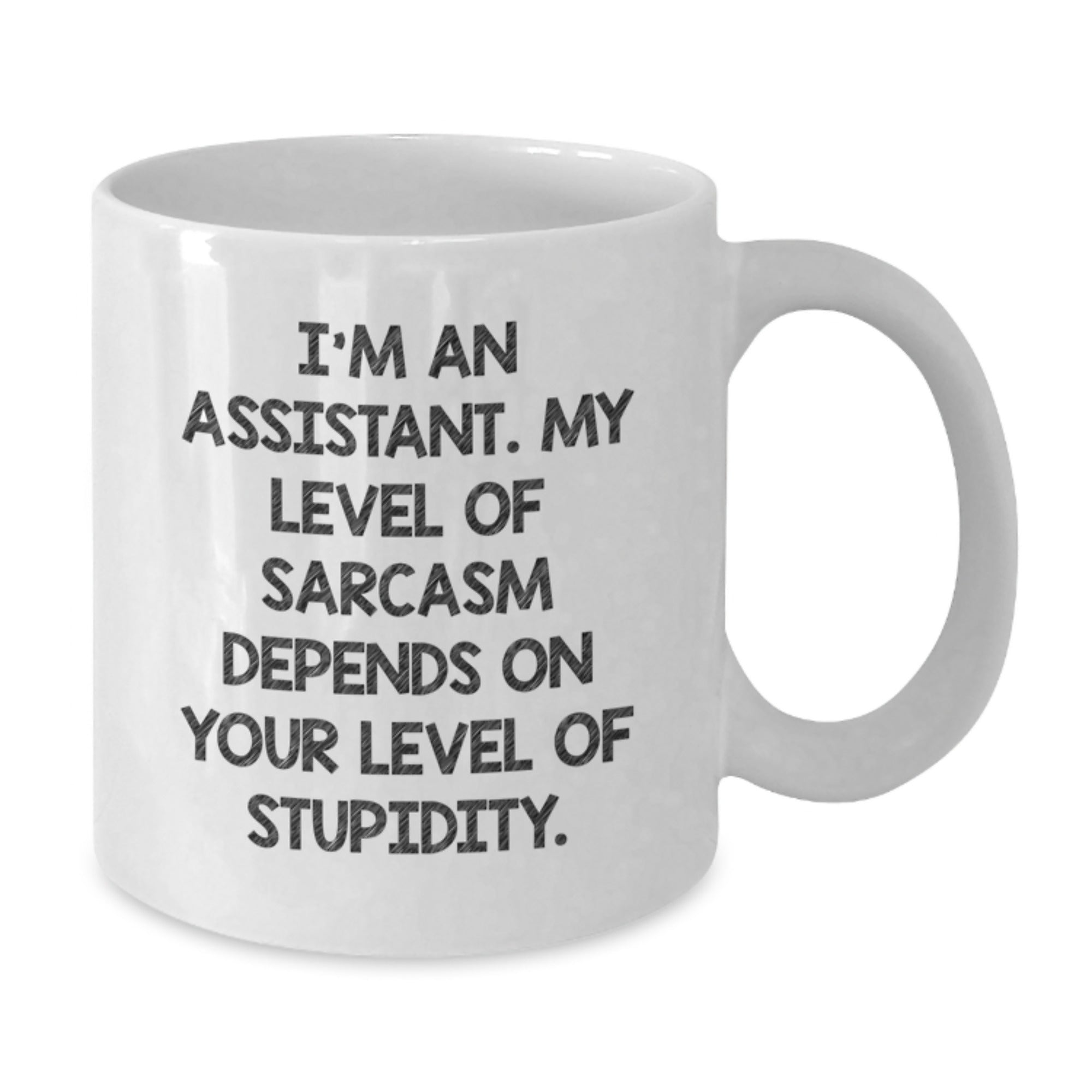 Funny Assistant Gifts from Friends for Graduation - White Coffee Mug with Sarcasm Quote - Additional