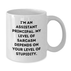Funny Assistant Principal White Coffee Mug Gifts from Friends for Graduation - I'm An Assistant Principal. - Additional