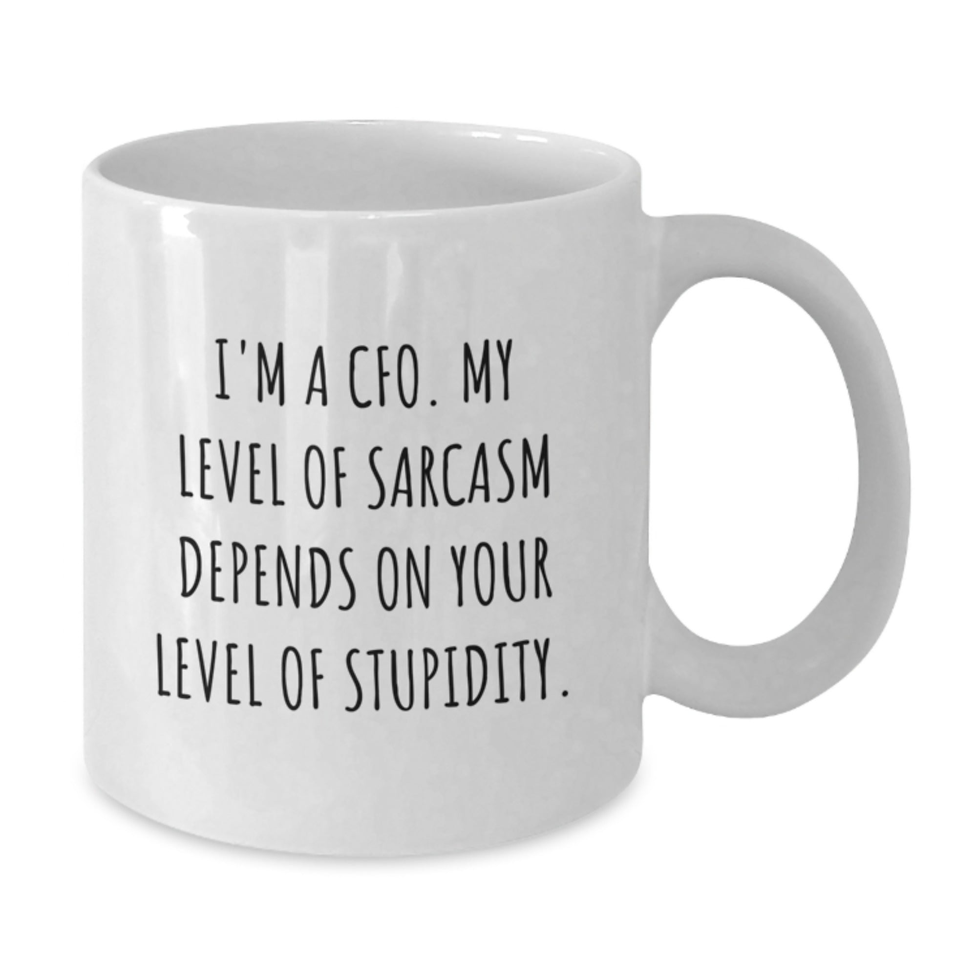 Funny CFO Gifts, White Coffee Mug with Sarcasm Quote, Gifts from Coworkers to CFO, Perfect Graduation Unique Gifts for Men - Additional
