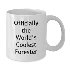 Forester Enthusiast Gifts from Friends Unique Christmas Unique Gifts White Coffee Mug Officially The World's Coolest Forester - Additional