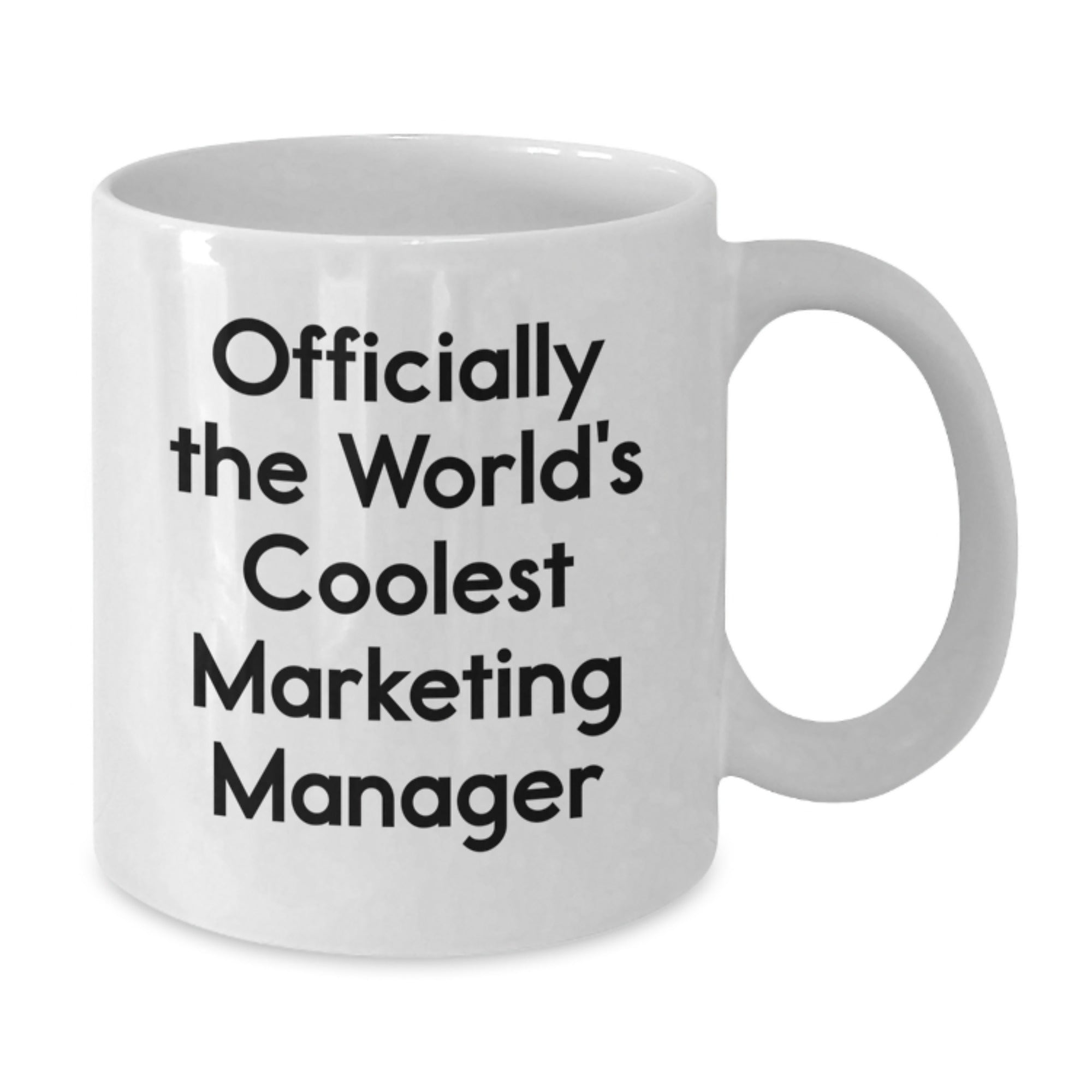 Marketing Manager Gifts, Funny Quote, White Coffee Mug, Graduation Unique Gifts from Friends to Marketing Manager - Additional