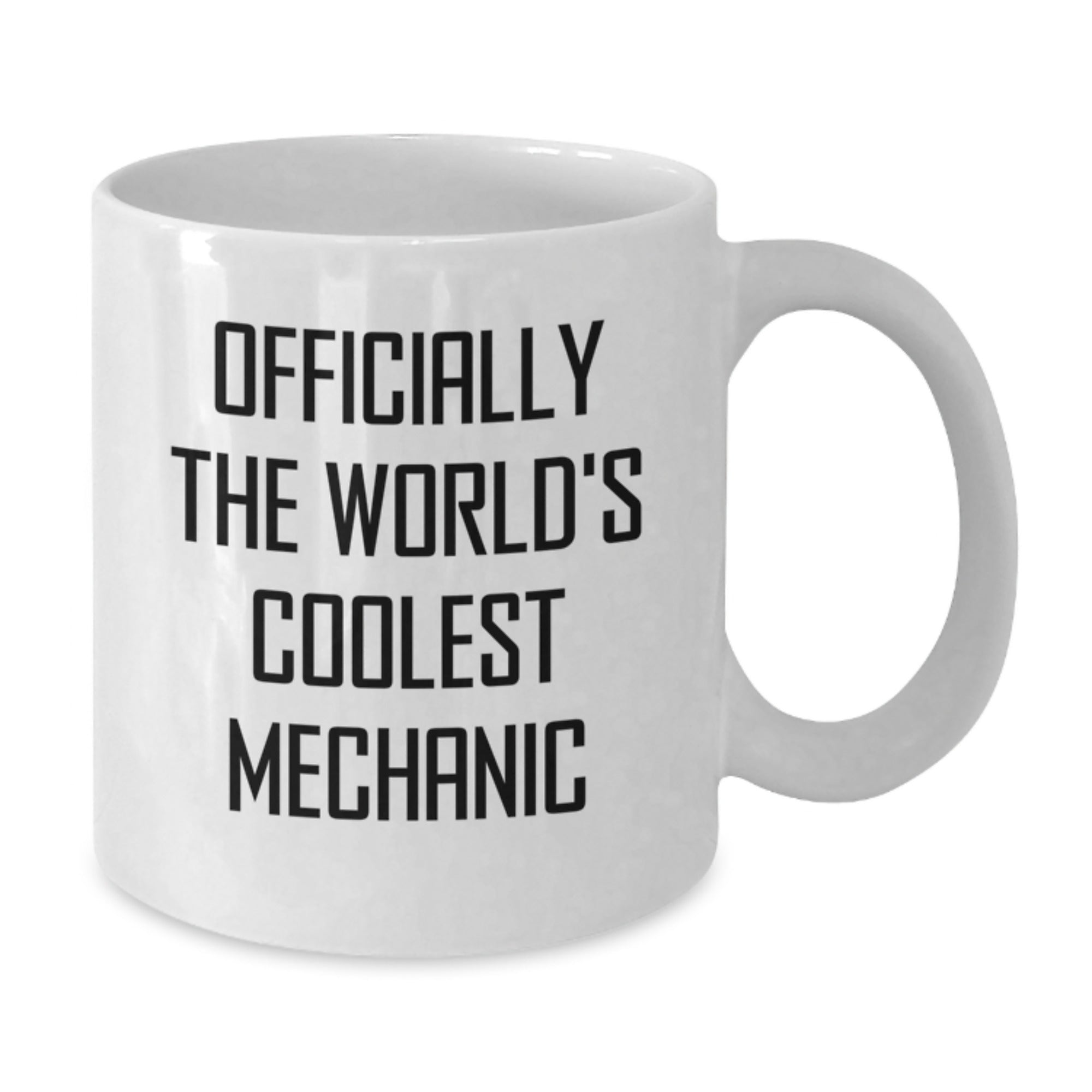Funny Mechanic Gifts from Friends for Men, Officially The World's Coolest Mechanic White Coffee Mug, Christmas Unique - Additional