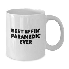 Funny Rescue Worker Gifts for Men from Friends - Best Effin' Rescue Worker Ever Quote on White Coffee Mug for Graduation - Additional