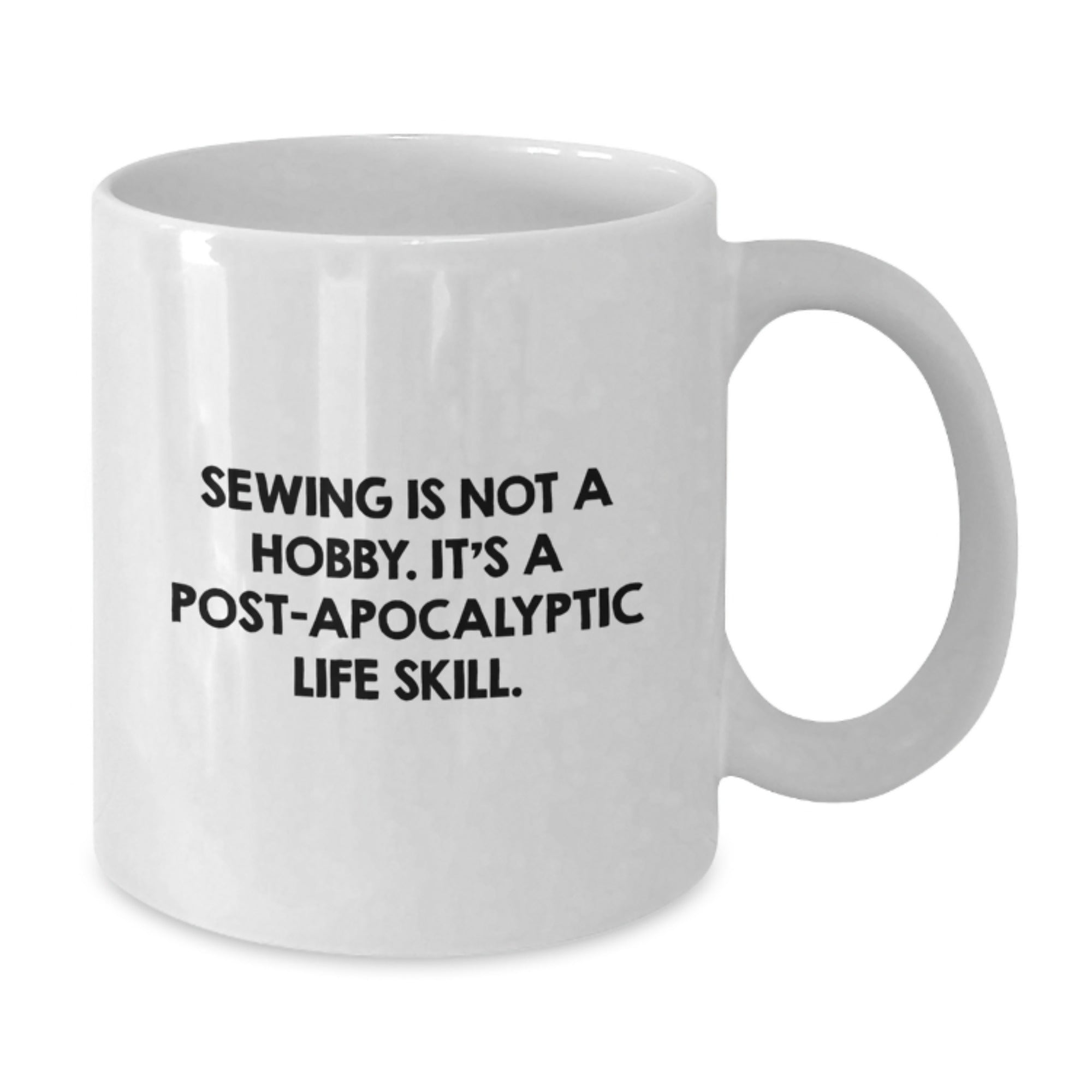 Sewing Enthusiast Gifts from Friends, Unique Christmas Memorable Presents for Sewing Women, Funny Quote Mug - 11oz 15oz White Ceramic - Additional