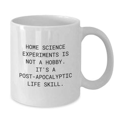 Funny Home Science Experiments Gifts for Men from Friends, Unique Christmas Unique Gifts for Home Science Experiments Enthusiasts, White Coffee Mug with Inspirational Quote - Additional