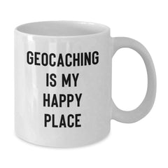 Geocaching Enthusiasts Gifts from Family, Friends, or Coworkers - Funny White Coffee Mug for Geocaching Lovers on Valentine's - Additional