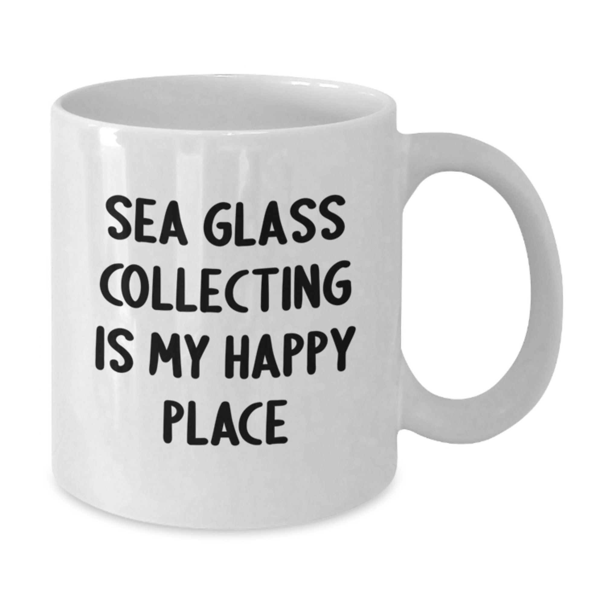 Sea Glass Collecting Gifts for Sea Glass Lovers, Funny Quote Coffee Mug, Valentine's Unique Gifts for Friends, Family, Women, White 15oz Ceramic Coffee Cup - Additional