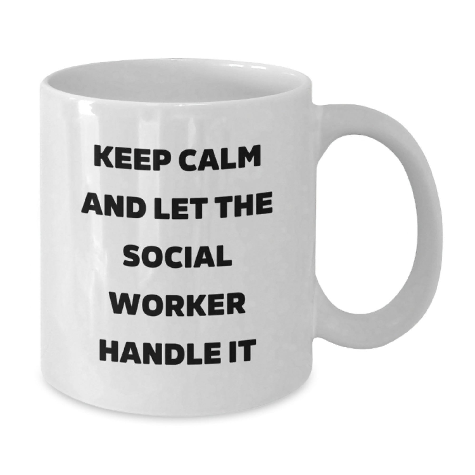 Funny Social Worker White Coffee Mug Gifts for Men and Women from Friends and Family this Christmas - Additional