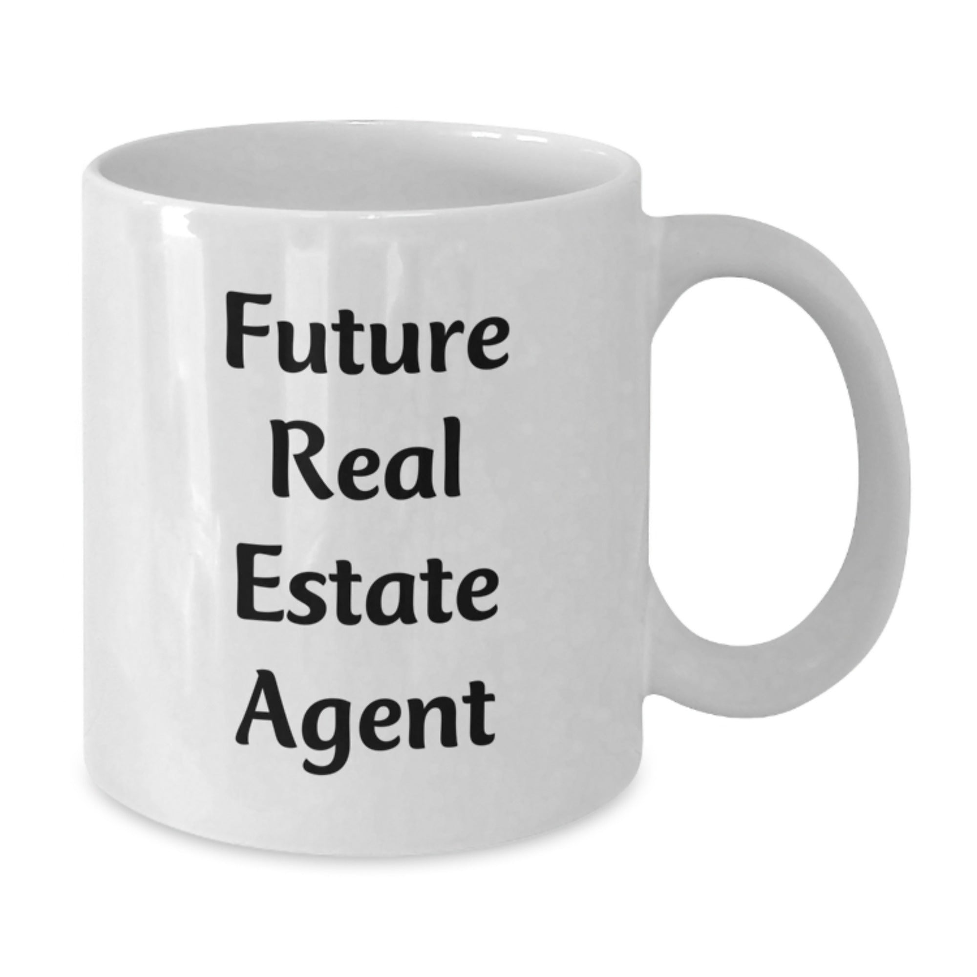 Funny Quote Gifts from Friends for Real Estate Agent, White Coffee Mug, Birthday Unique Gifts - Additional