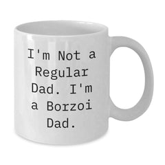 Funny Borzoi Dog White Coffee Mug Gifts For Men Dad From Family This Christmas - Additional