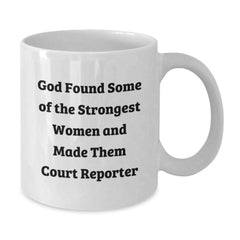 Funny Court Reporter Quote Gifts for Men from Friends, Unique White Coffee Mug for Court Reporter Graduation - Additional