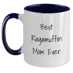 Ragamuffin Cat Mom Funny Two Tone Coffee Mug Gifts from Family for Graduation - Main