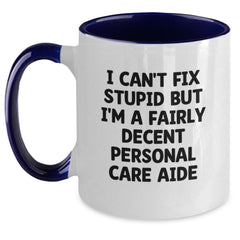 Personal Care Aide Gifts from Men, Women, Friends, Coworkers, Family, Gifts for Personal Care Aide, Men, Women, Friends, Coworkers, Family, Funny Two Tone Coffee Mug for Christmas - Main