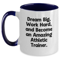 Funny Gifts from Family for Amazing Athletic Trainers, Work Hard Coffee Mug, Two Tone Ceramic Mug, Inspirational Quote for Christmas Unique Gifts - Main