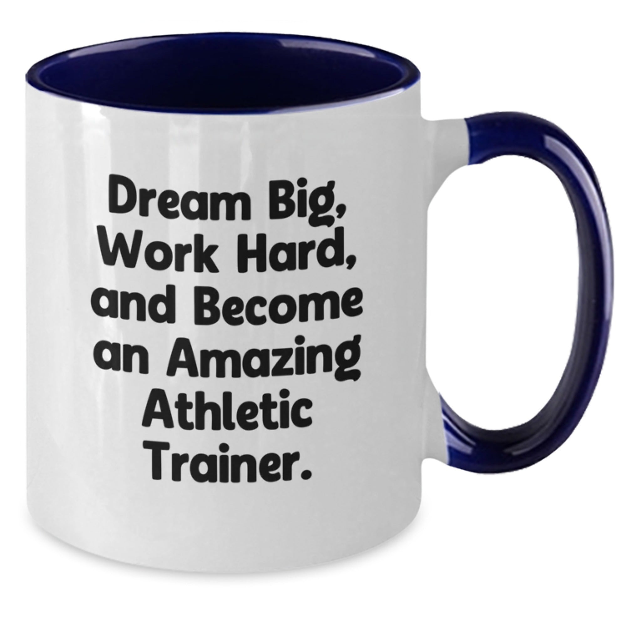 Funny Gifts from Family for Amazing Athletic Trainers, Work Hard Coffee Mug, Two Tone Ceramic Mug, Inspirational Quote for Christmas Unique Gifts - Additional