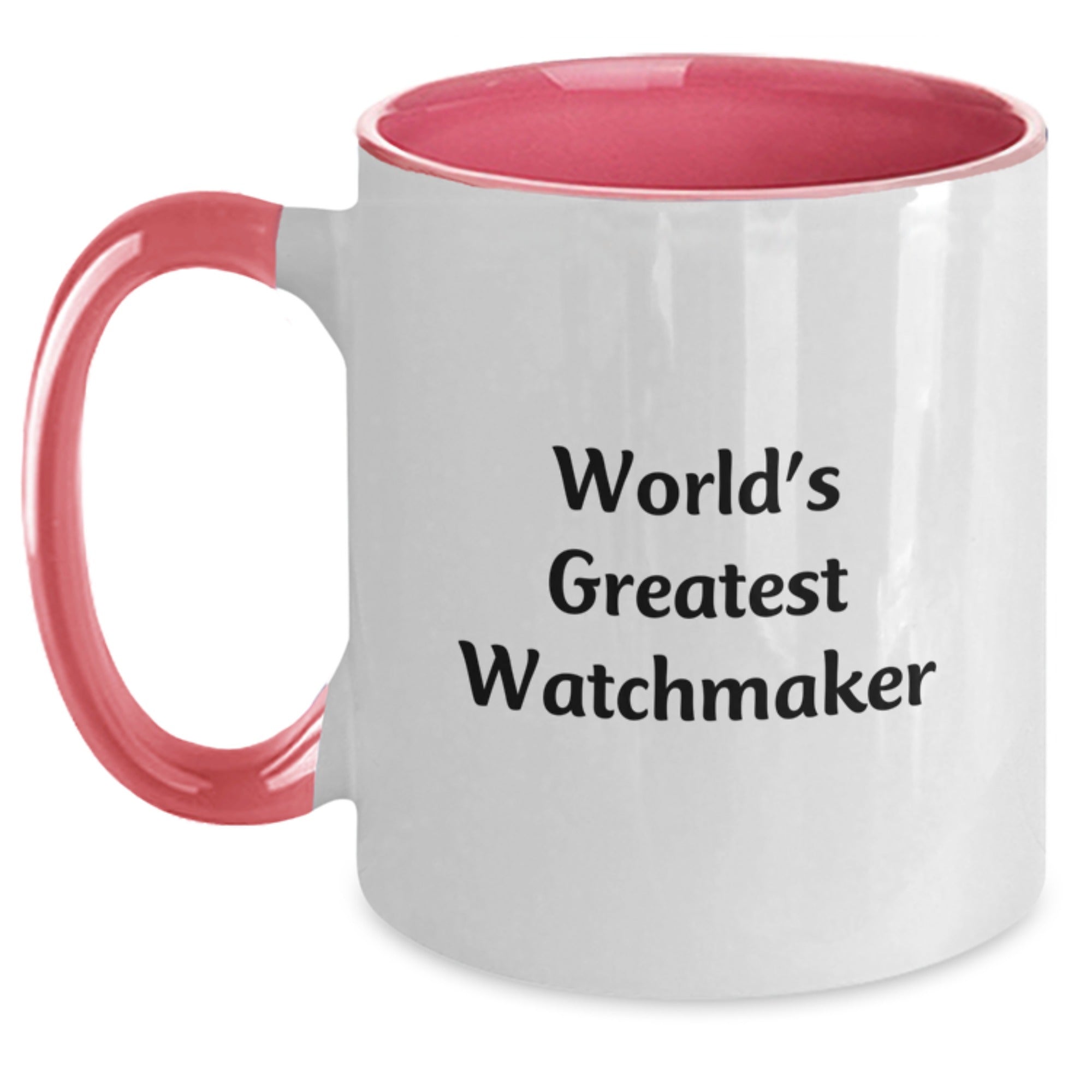 Funny Watchmaker Gifts from Friends, Christmas Unique Gifts for Watchmaker Men, Two Tone Coffee Mug - Main