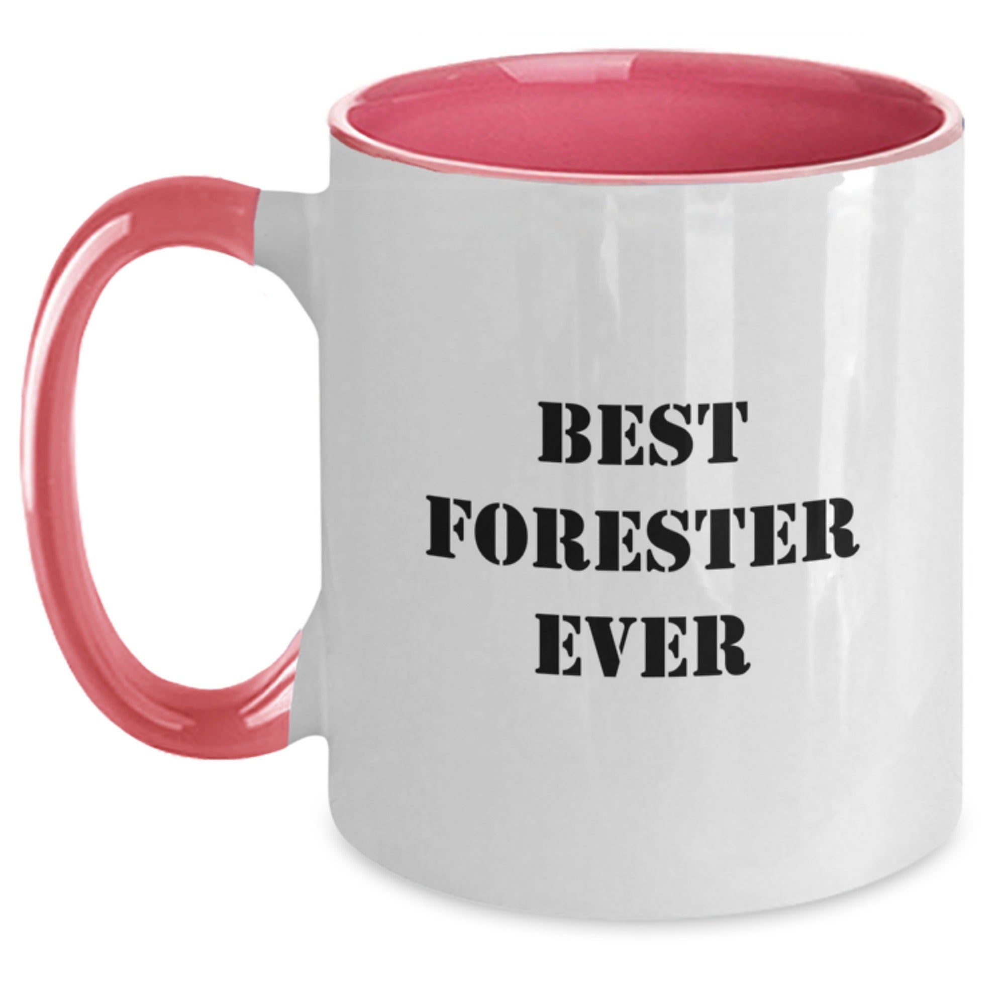 Funny Forester Gifts for Men - Best Forester Ever Two Tone Coffee Mug, Graduation Unique Gifts from Friends, Family, or Coworkers - Main