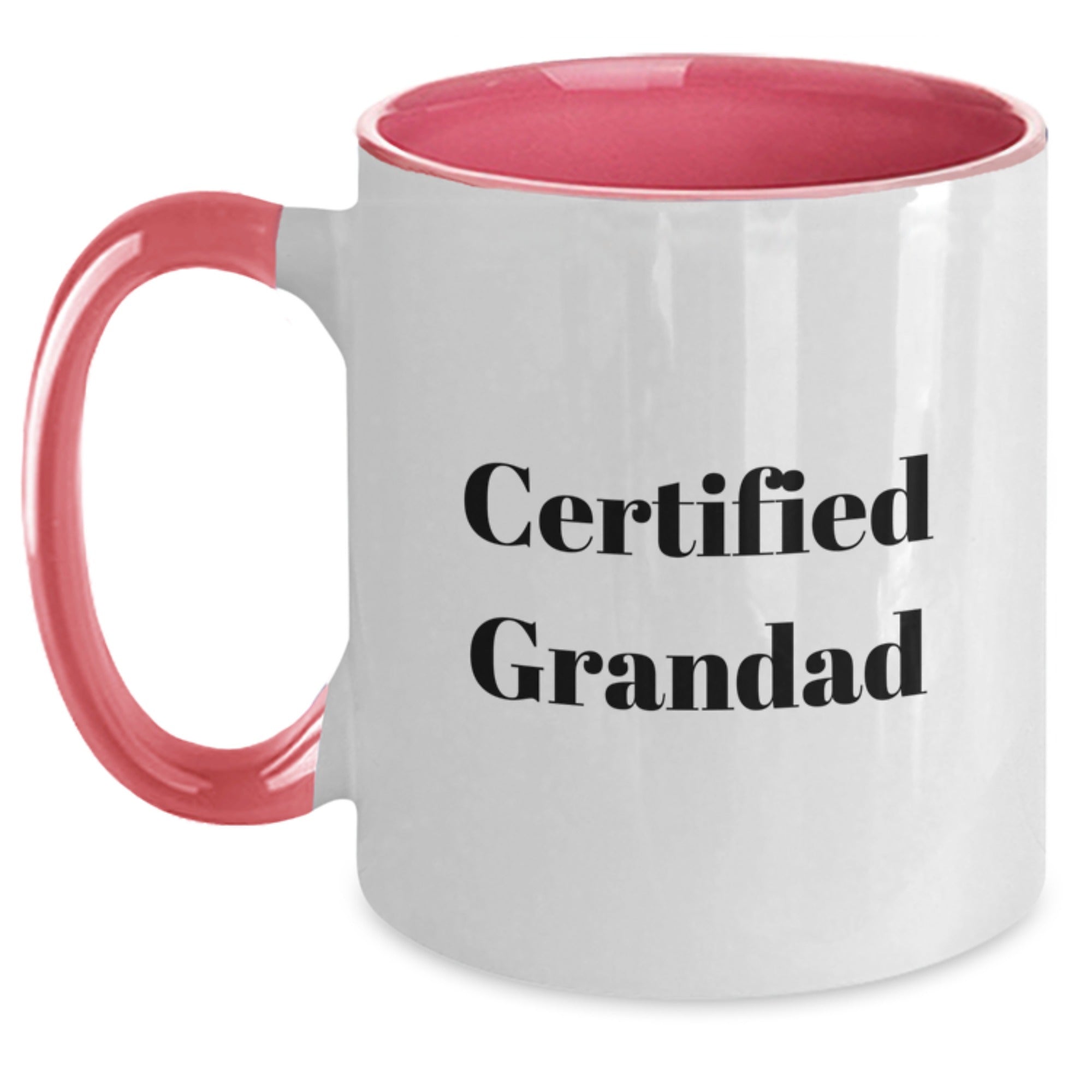 Funny Certified Grandad Gifts from Family for Grandad Two Tone Coffee Mug, Graduation Unique Gifts - Main