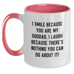 Goddad Gifts from Men to Men, Funny Two Tone Coffee Mug for Him, Christmas Unique Presents - Main
