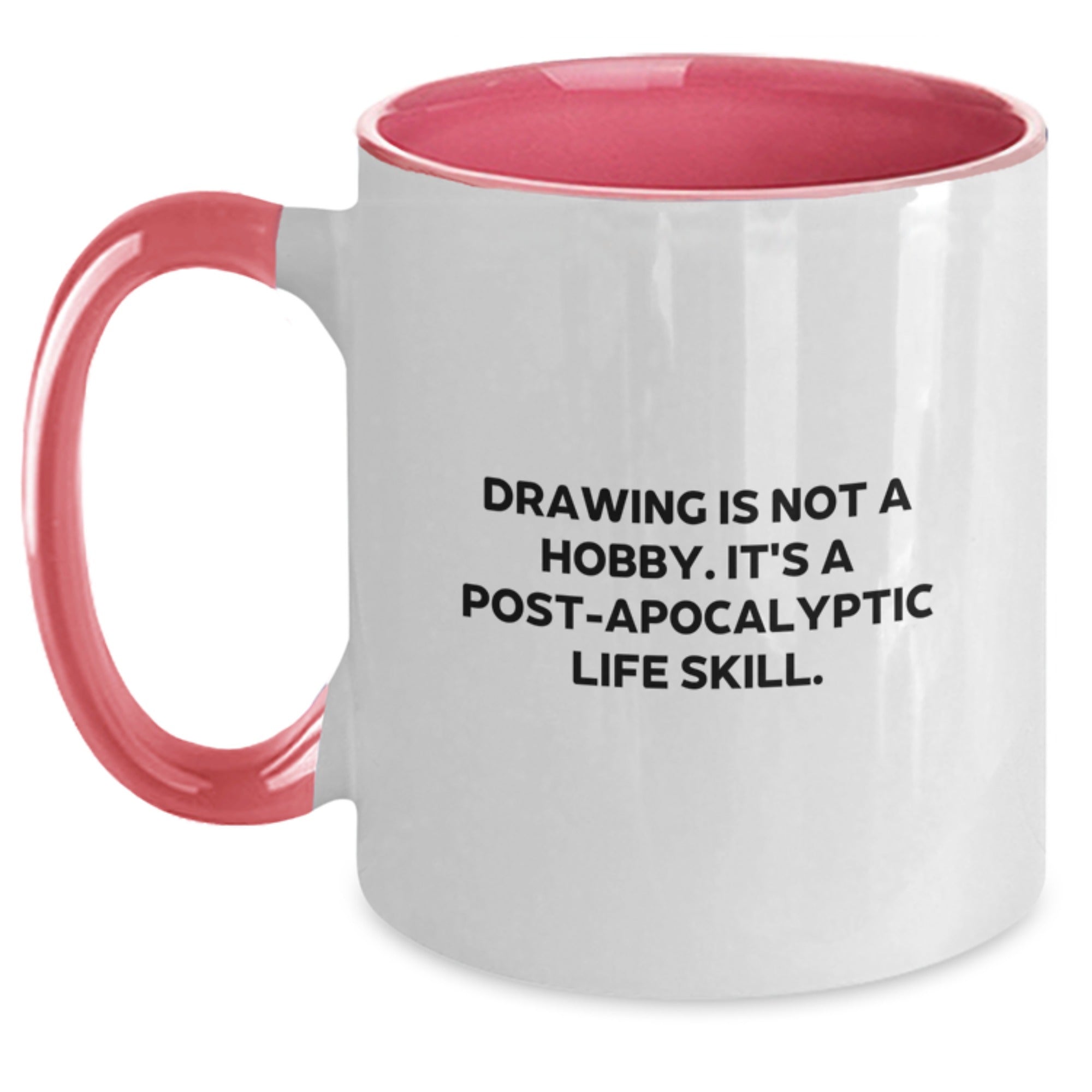 Funny Gift For Drawing Enthusiasts, Unique Drawing Two Tone Coffee Mugs, Inspirational Gifts from Friends for Drawing Lovers - Main