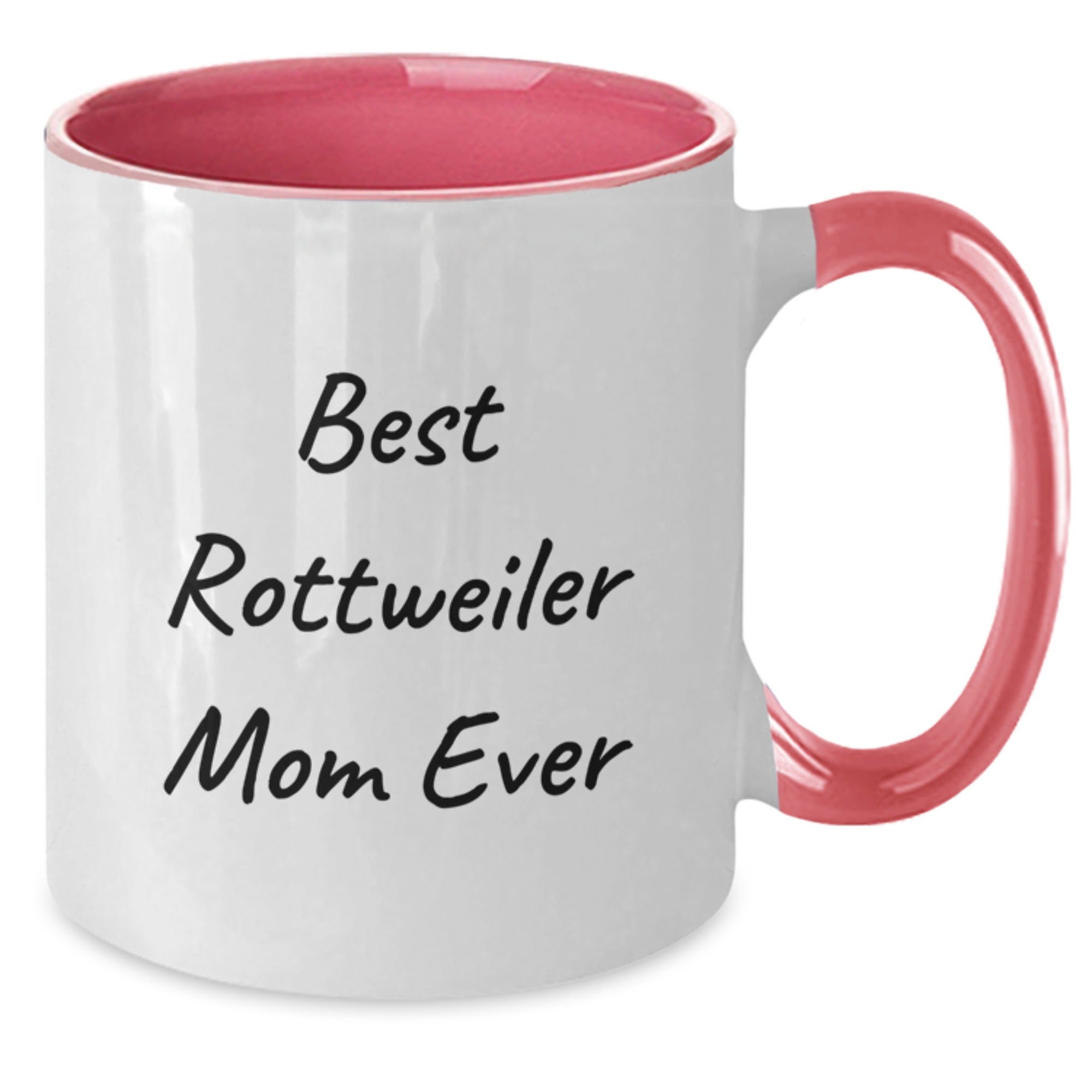 Funny Rottweiler Dog Mom Gifts from Friends, Birthday Unique Gifts for Rottweiler Dog Women, Two Tone Coffee Mug - Additional