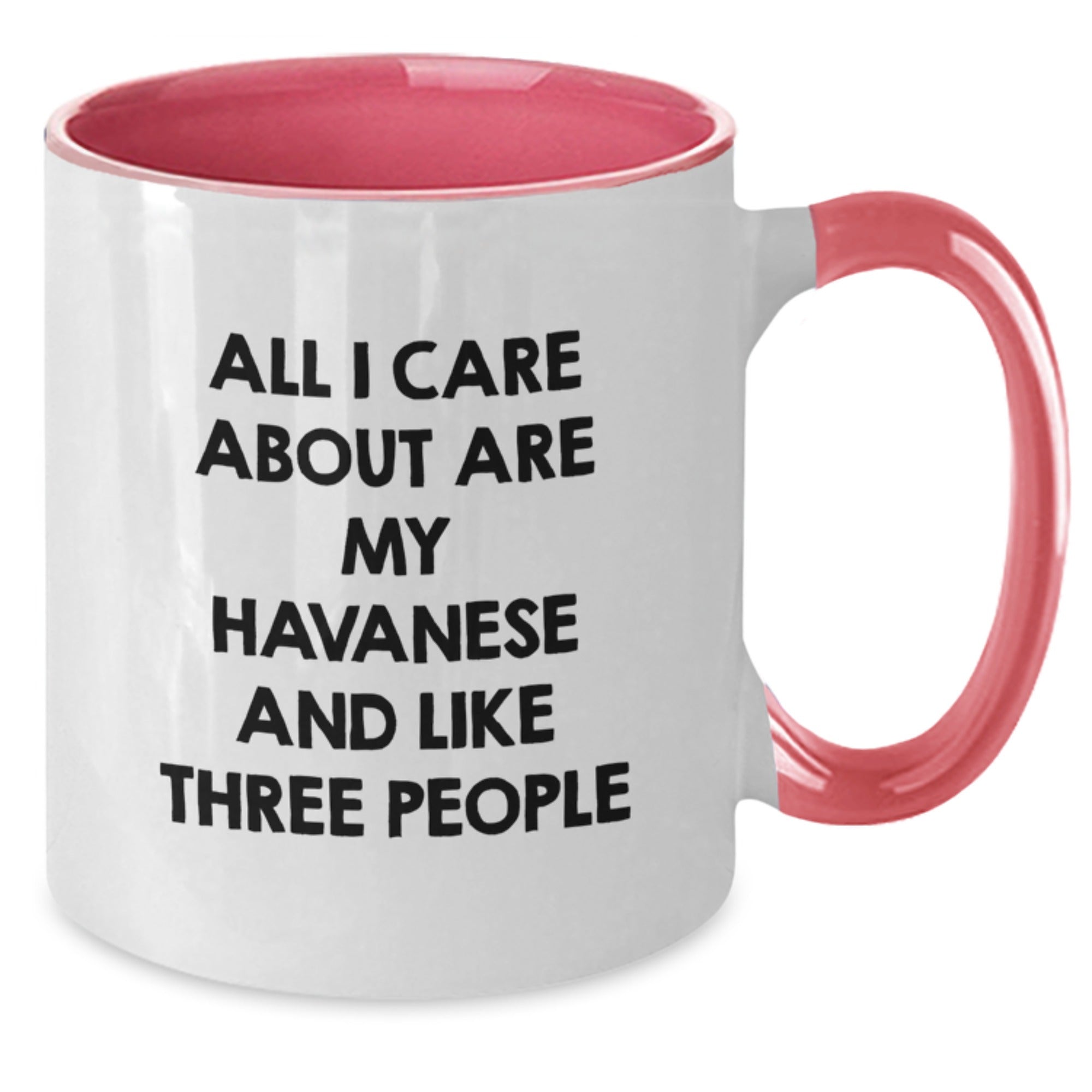 Funny Havanese Dog Gifts from Men to Havanese Dog Owners on Valentine's - Two Tone Coffee Mug for Friends - Additional