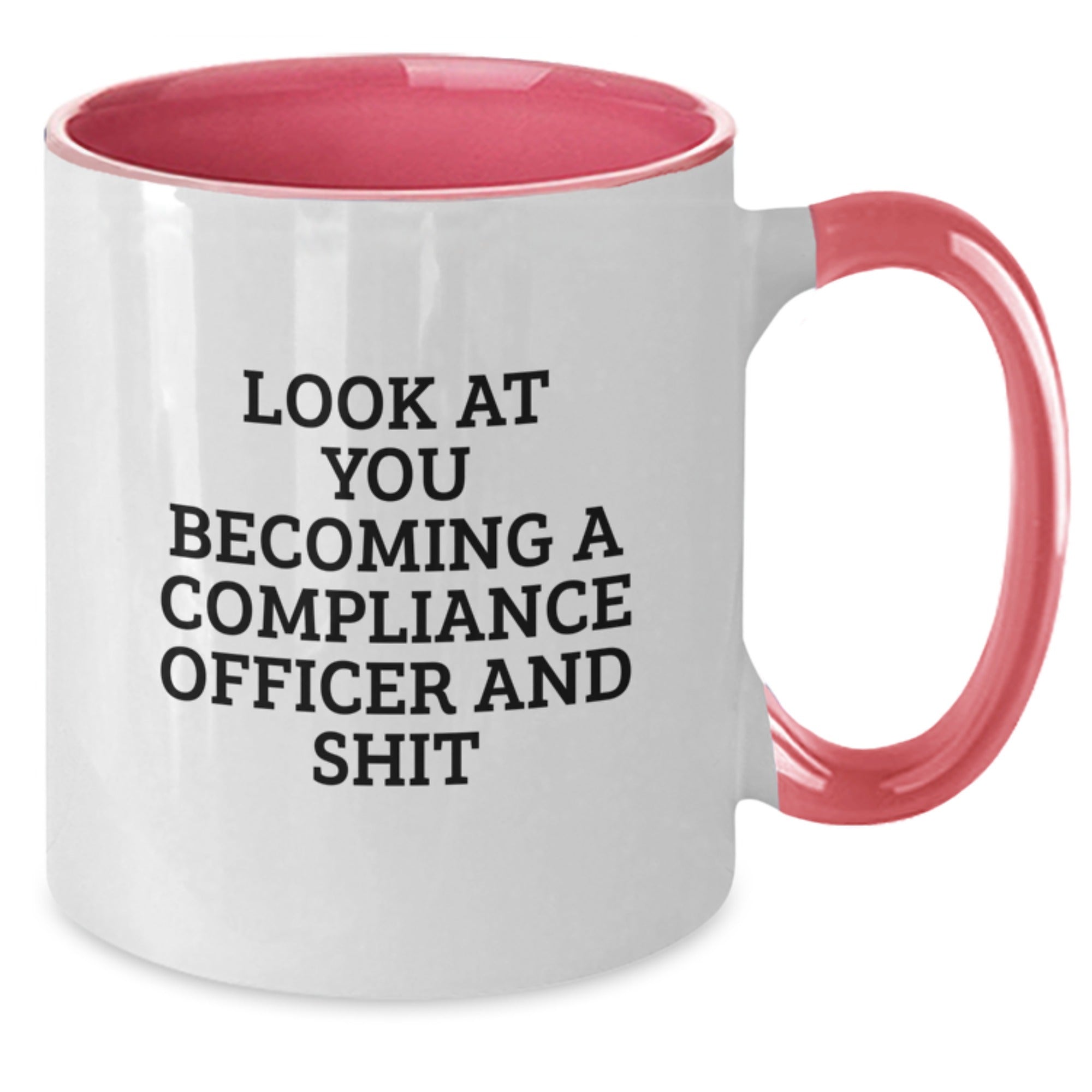 Compliance Officer Funny Two Tone Coffee Mug Gifts from Men Christmas Unique Presents for Compliance Officer Friends - Additional