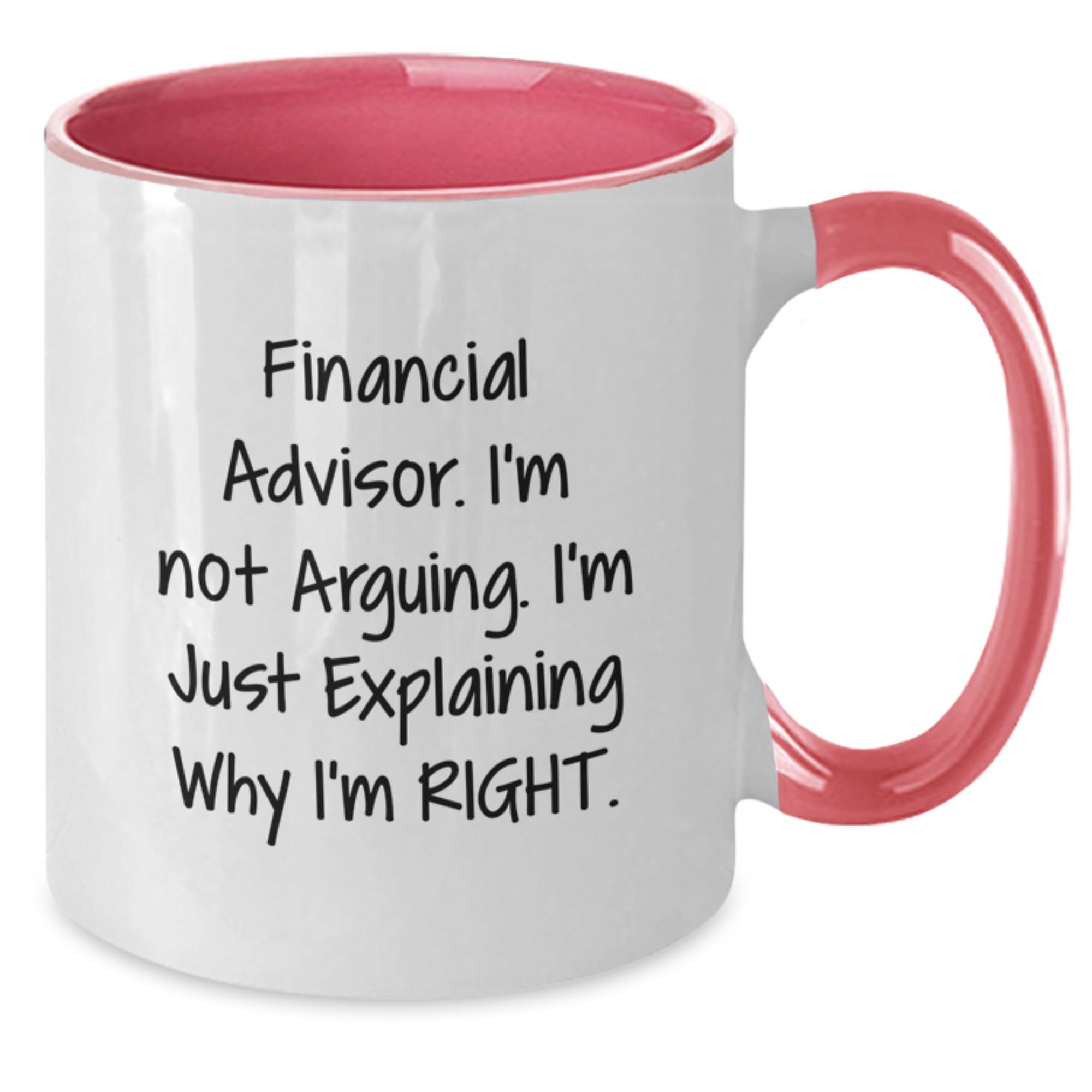 Funny Financial Advisor Gifts for Men, Gifts from Friends to Financial Advisor, Two Tone Coffee Mug Christmas Unique Presents - Additional